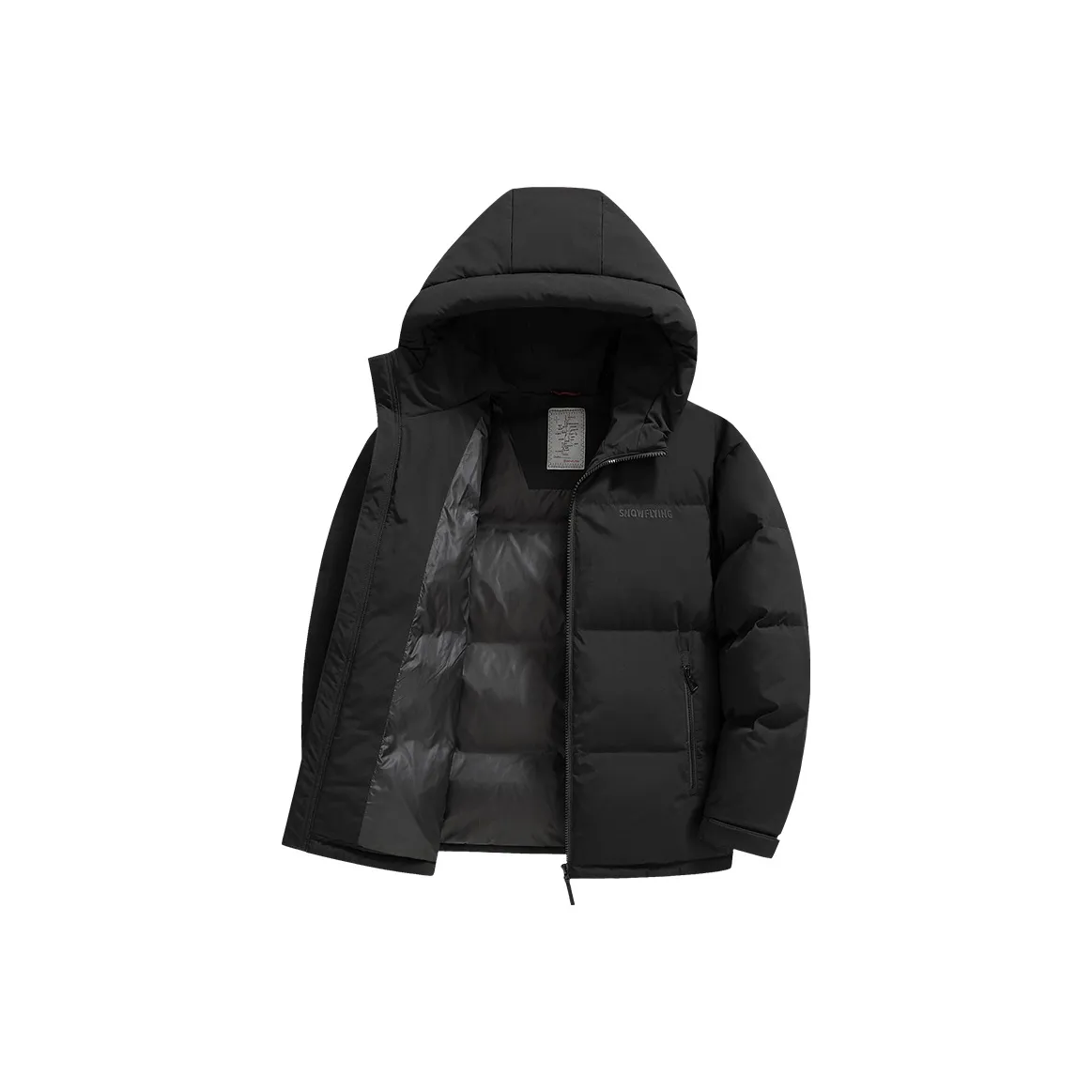 SNOW FLYING Extreme Cold Осенний пуховик свободный крой мужской черный