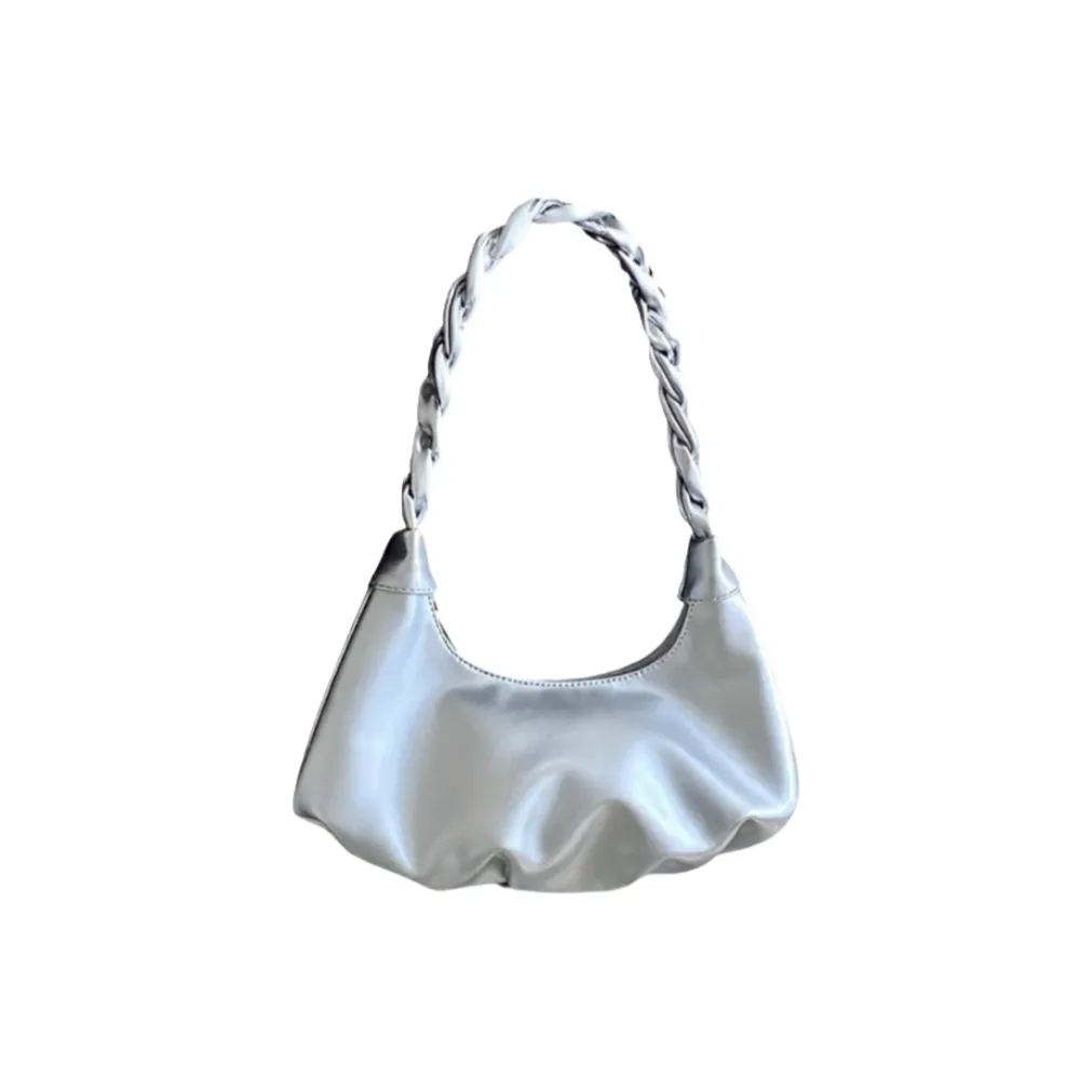 OTA ПУ (полиуретан) Сумка через плечо Стандартная Женская Серебряный