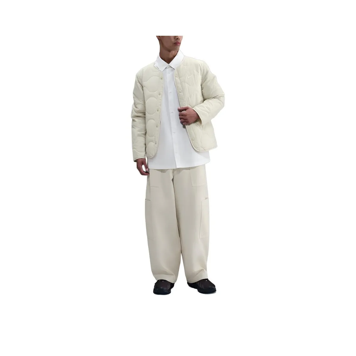 nike Белый Мужской Пуховик