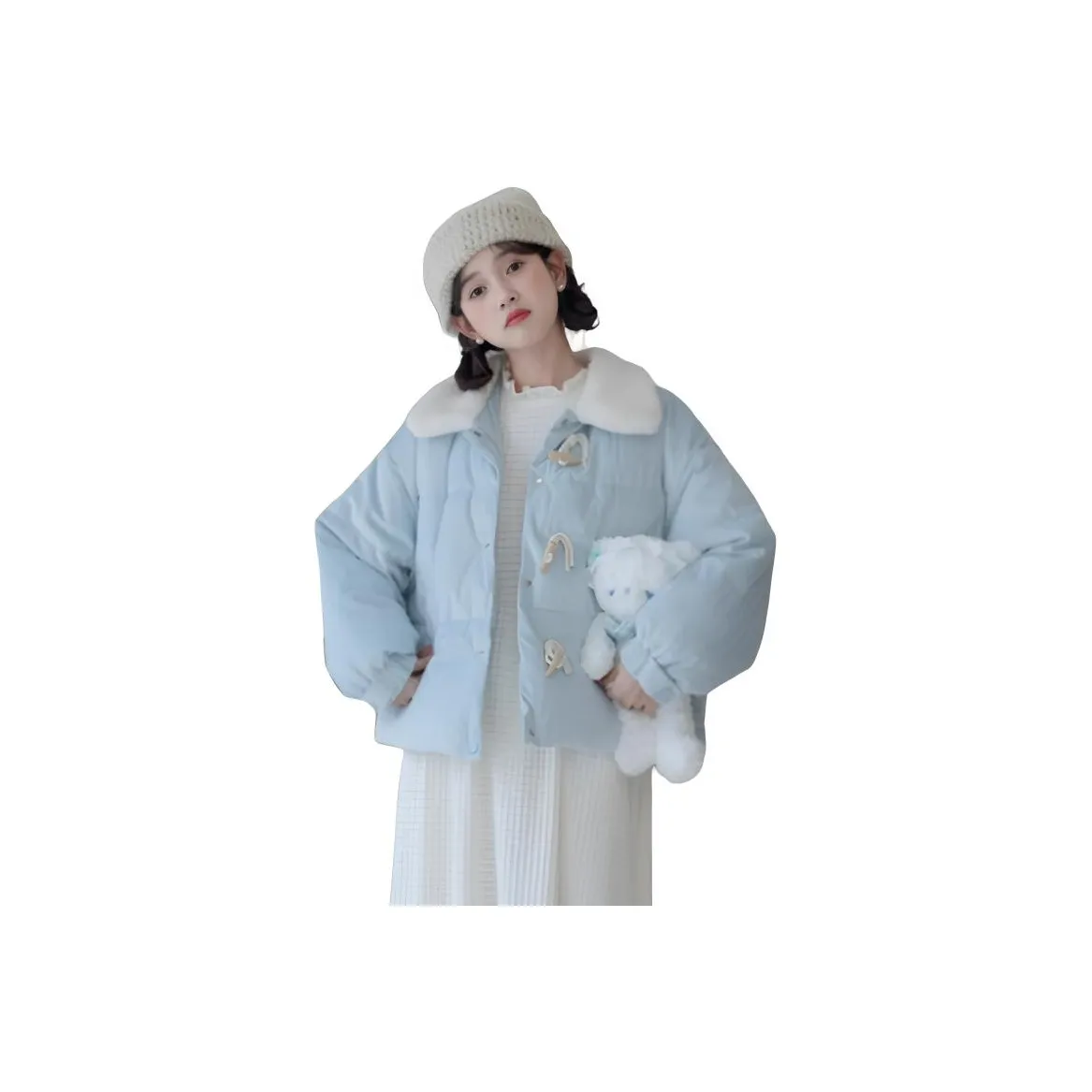 BONAS Синий Женские пуховики