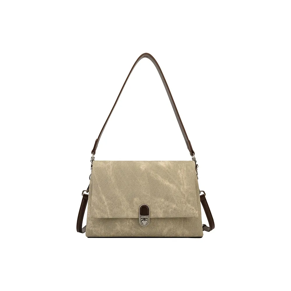 Jacoponnus Коровья кожа Сумка через плечо Женская Деним Зеленый