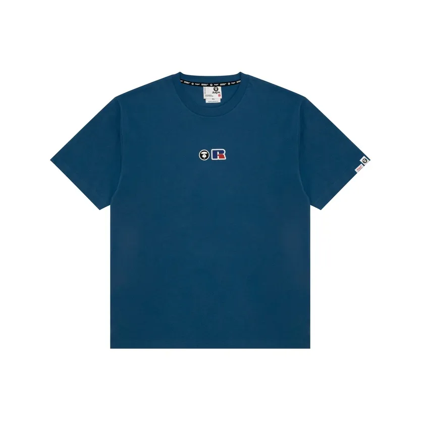 Aape BAPE x Russell Athletic Co Бренд Мужские T-рубашки