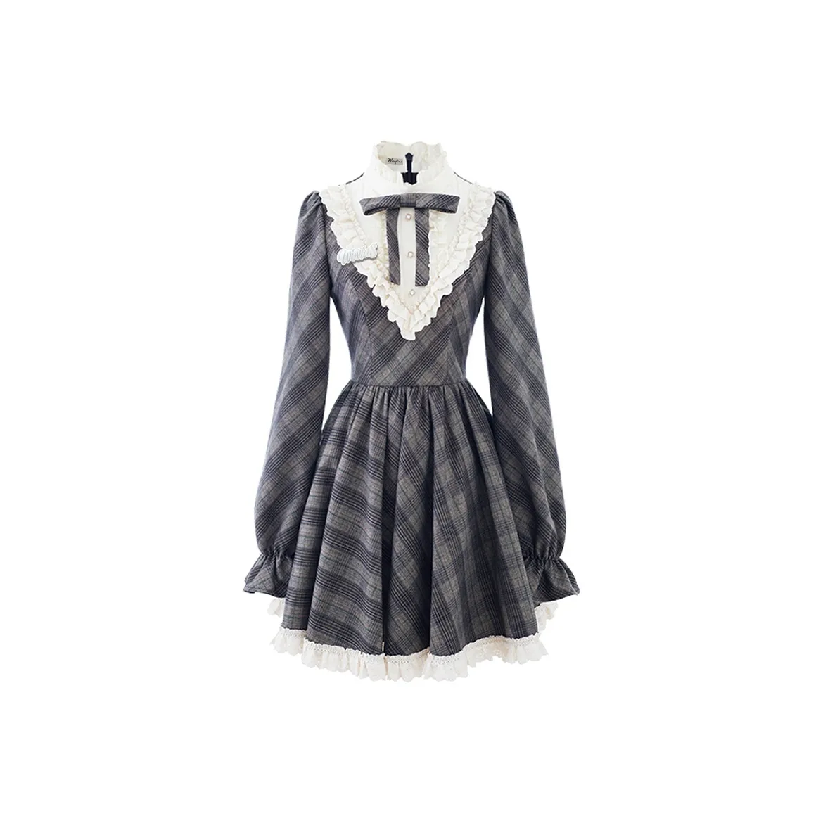 WOVLAS Длинное платье с длинными рукавами женское