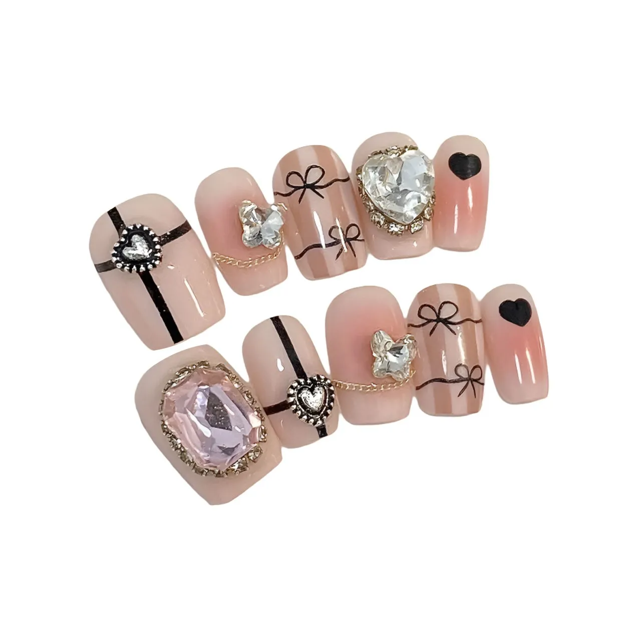 T Z Кожа Flattering Балет Принцесса Блестящий розовый Tiles False Nail Короткий Квадрат Короткий LADDER Телесный Румяна Stain Французский