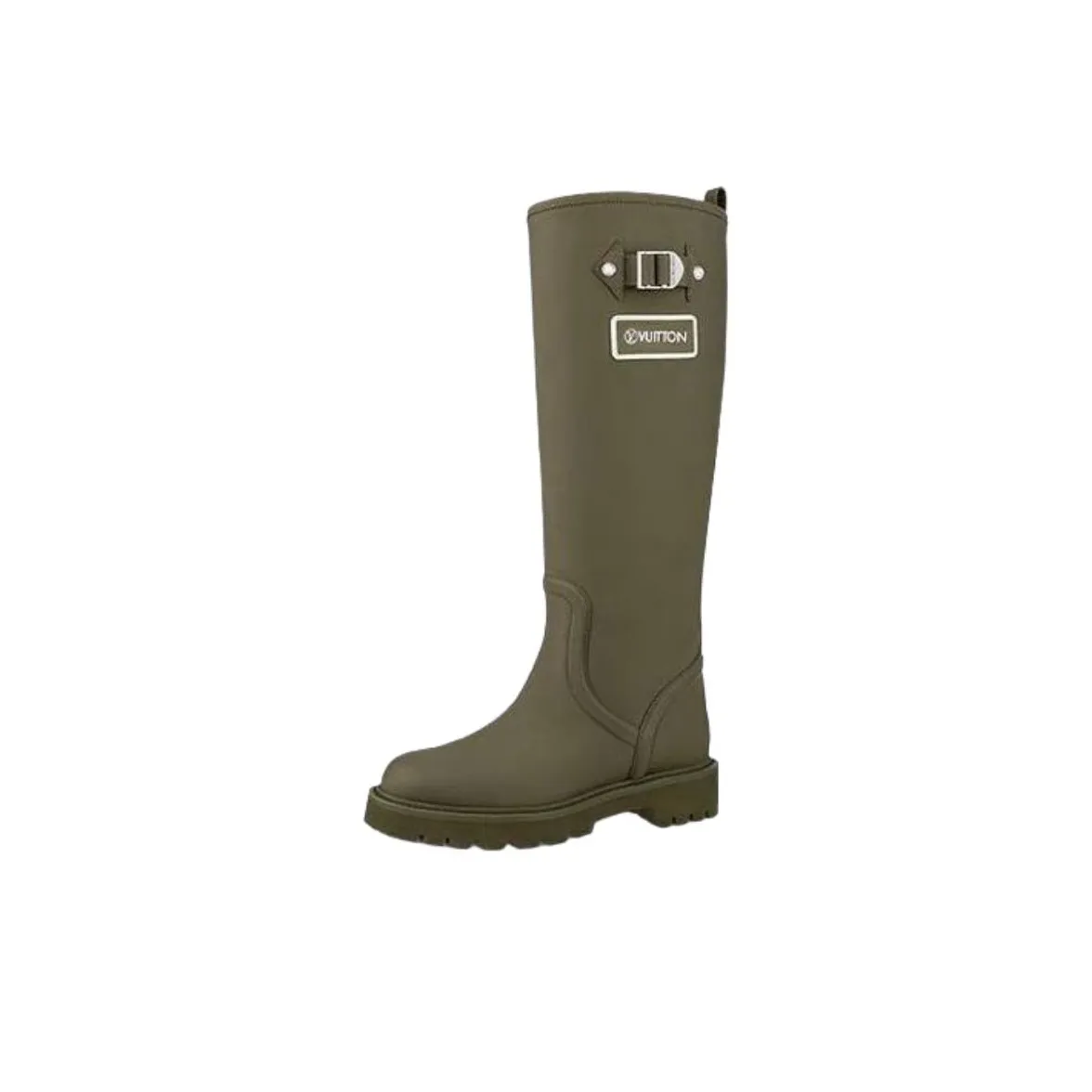 LOUIS VUITTON Territory Knee-high Boots Women's Green