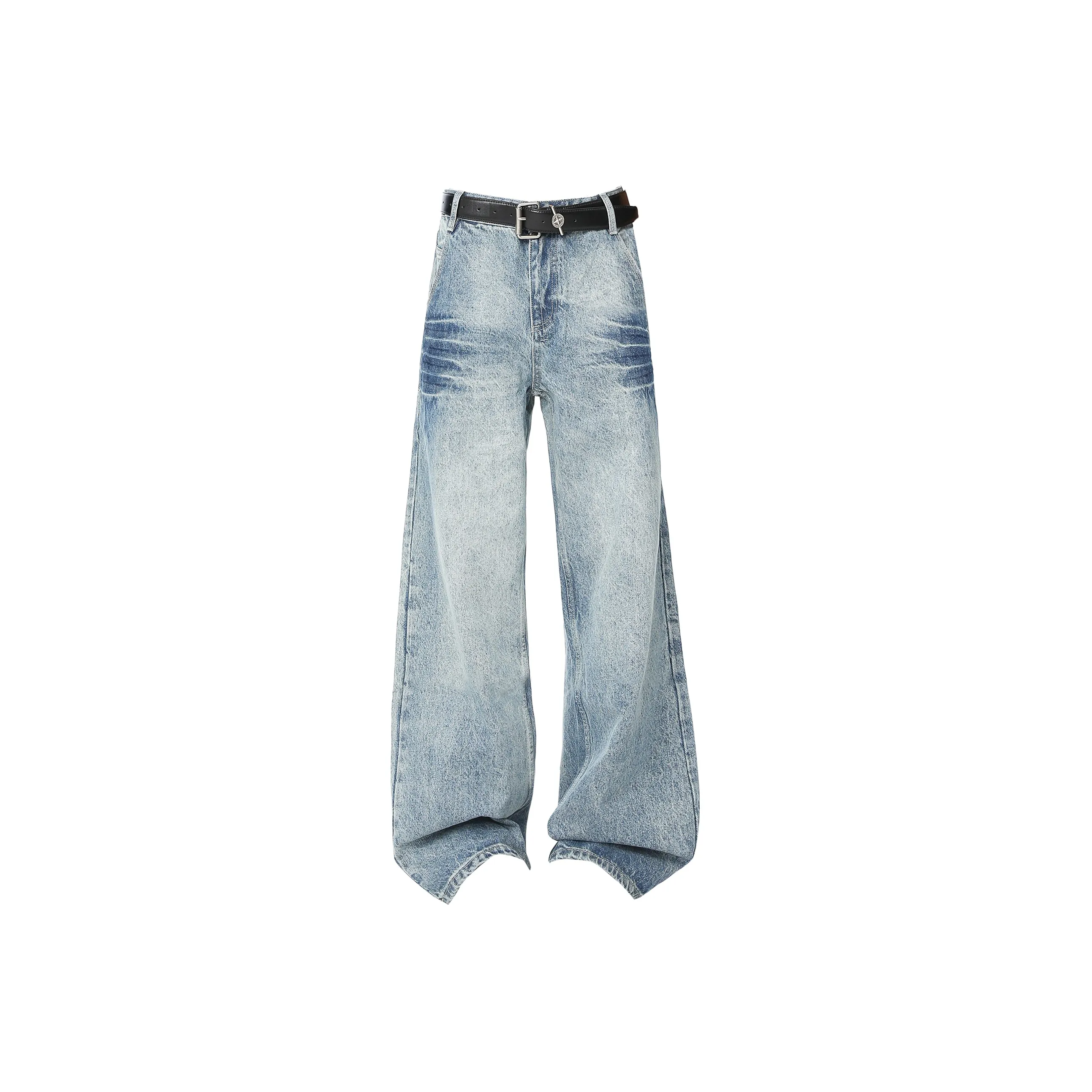 Rolling Money Cloud Mountain Синий Мягкая кожа Дружелюбный Унисекс Джинсы