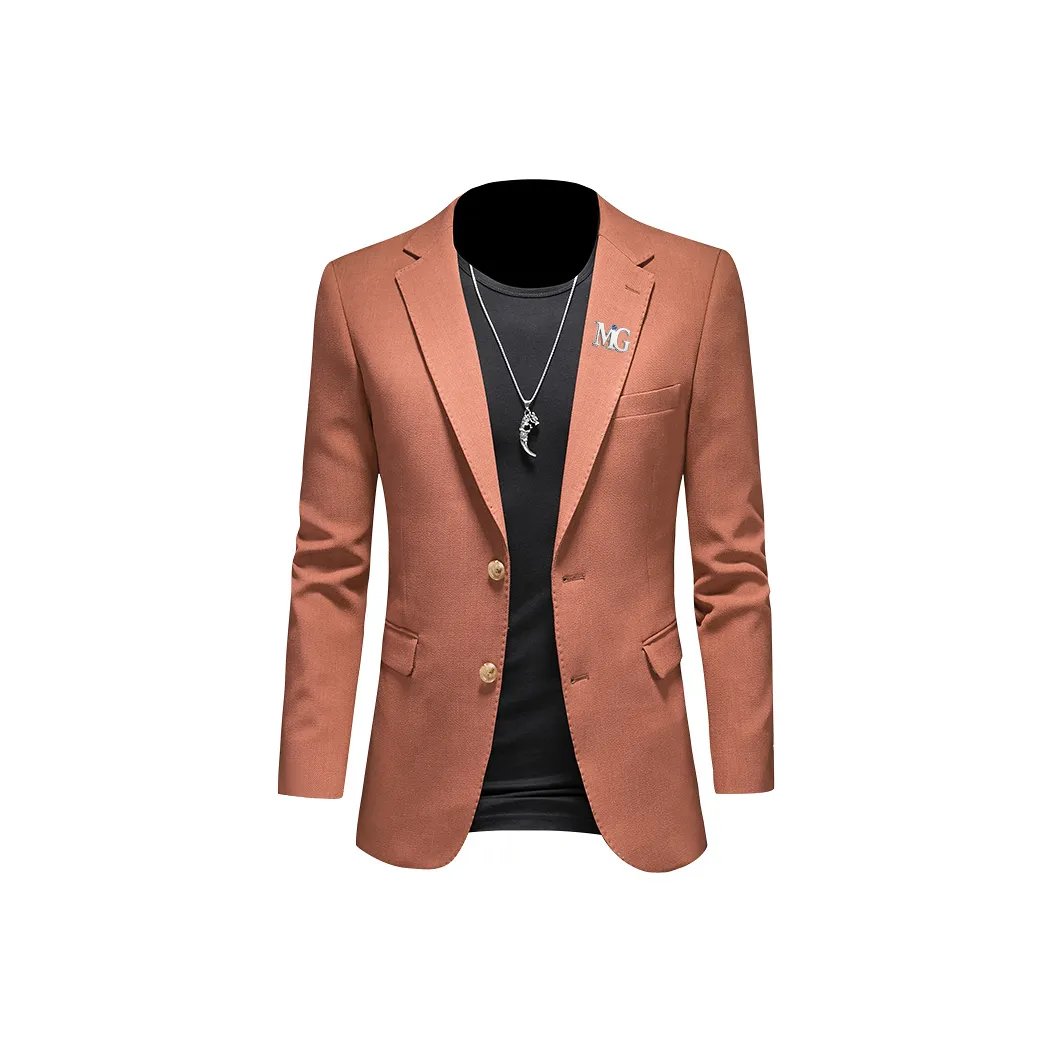MG Ярко-оранжевый Мужской Деловой костюм