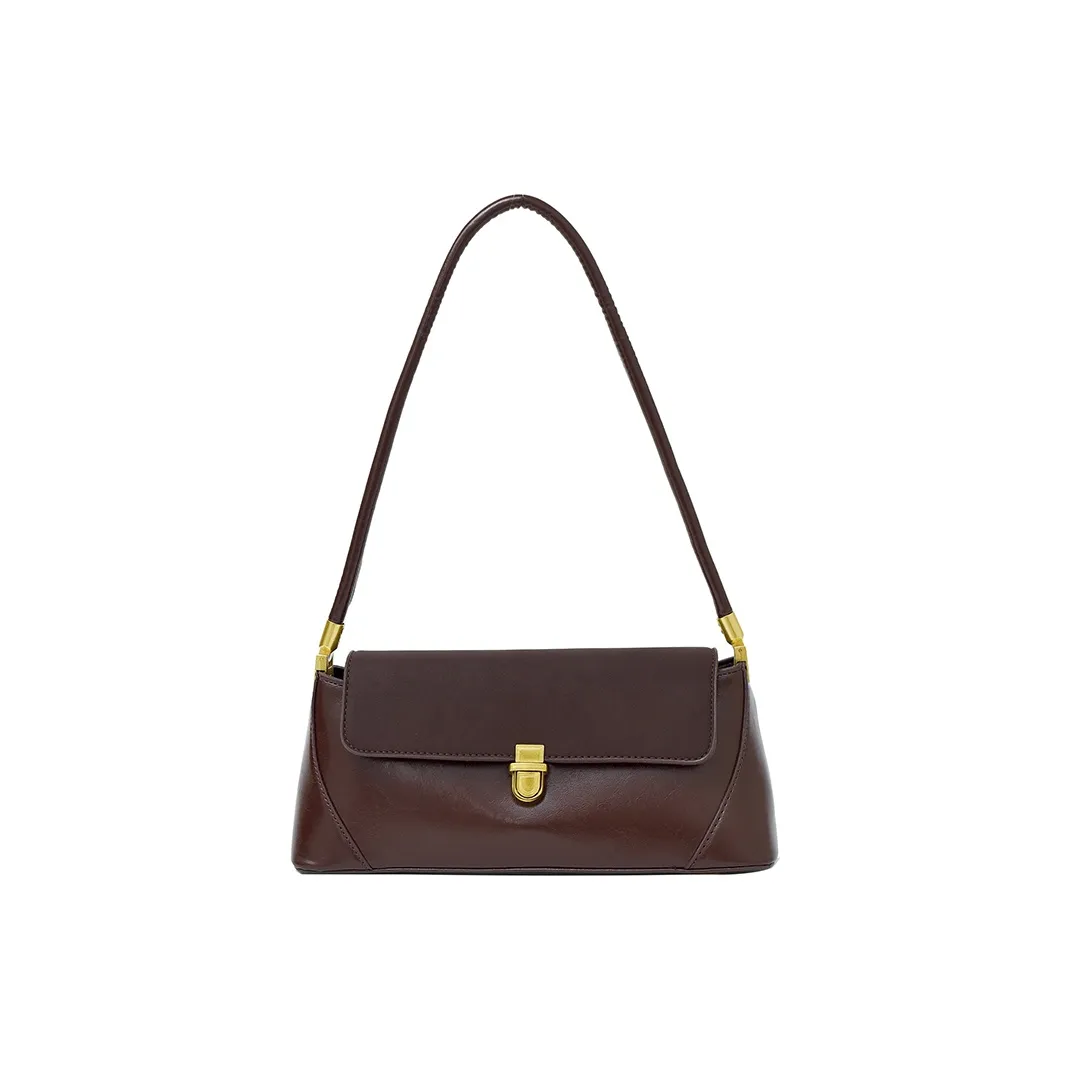 Bansusu ПУ (полиуретан) Подмышечная Сумка на плечо Женская Кофейного цвета