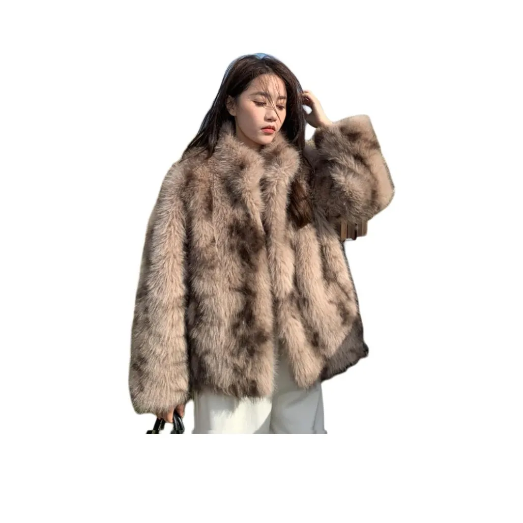 Mu Xiao Xin Янтарь Коричневый 17935 Женская Меховая Одежда