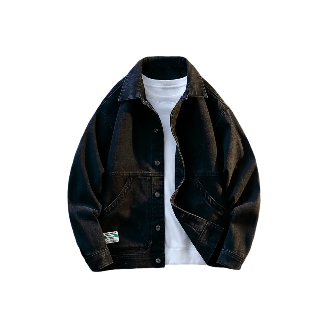 SAIHAN Черный Серый Цвет Унисекс Джинсовые Куртки