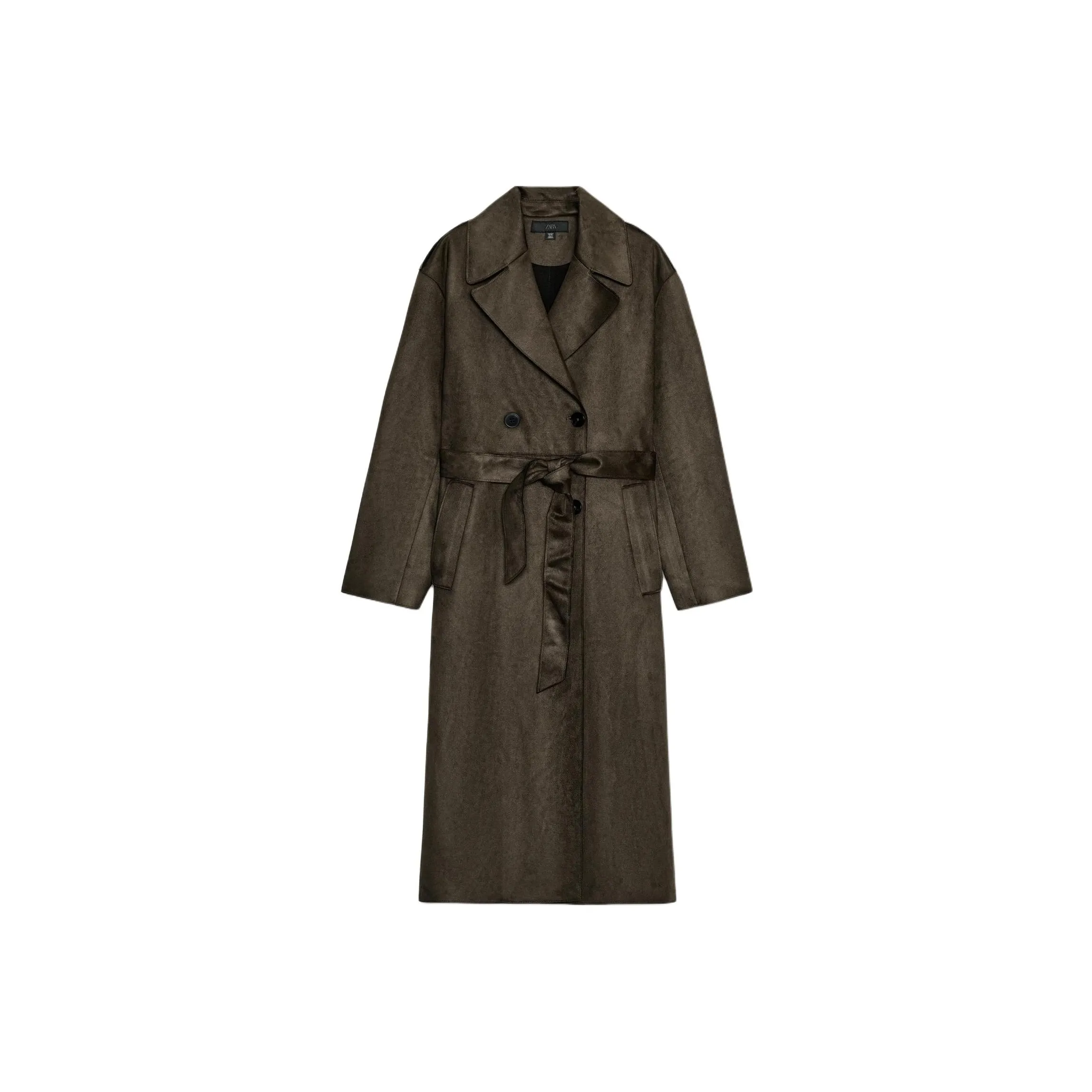 ZARA Khaki Женская тренч-куртка