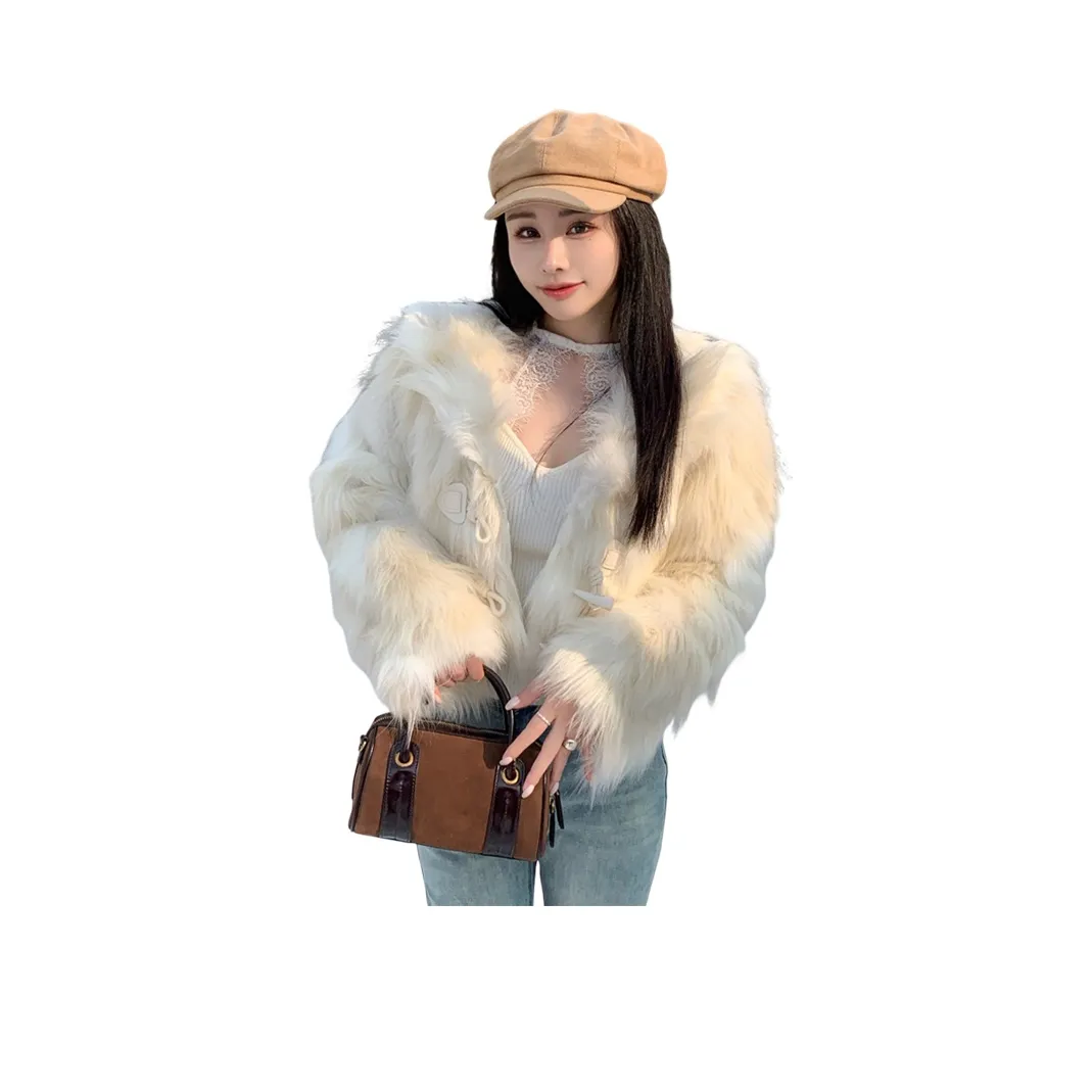 Mu Xiao Xin Цвет изображения Розыгрыш Бренд Наклеенный Женские Меховые изделия