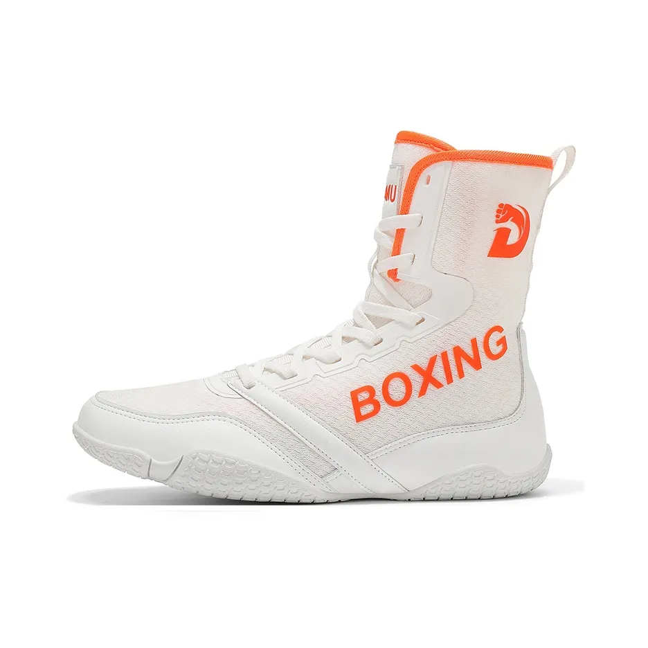 Sekretarion Профессиональная боксерская обувь противоскользящая устойчивая к истиранию дышащая высокие кроссовки для тренировок унисекс