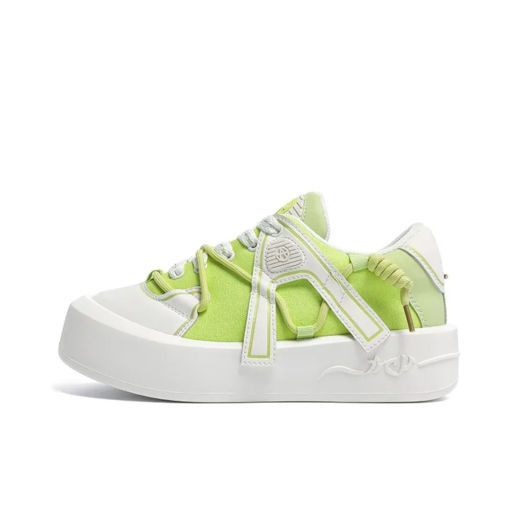 Acupuncture Низкие Кроссовки для скейтбординга Женские Feast Травяной зеленый Коробка