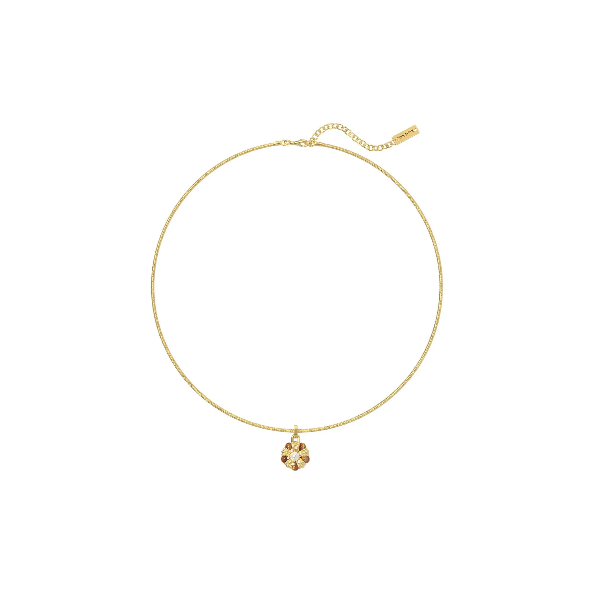 Mouhooland 925 стерлинговое серебро покрытие 18К золотом ожерелья унисекс