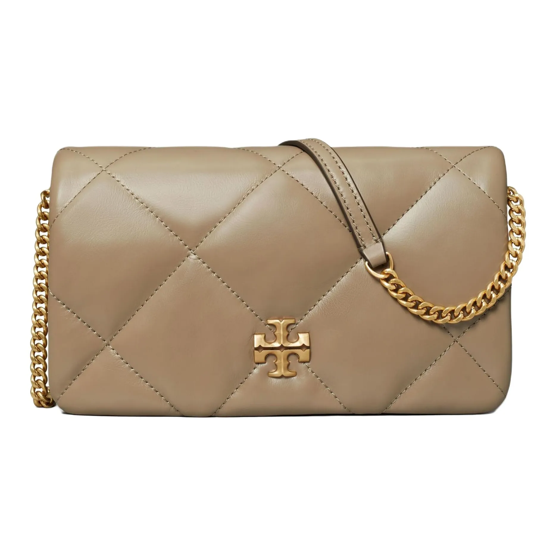 TORY BURCH Kira (Красный) Кожа Сумка через плечо Женская Бежевая