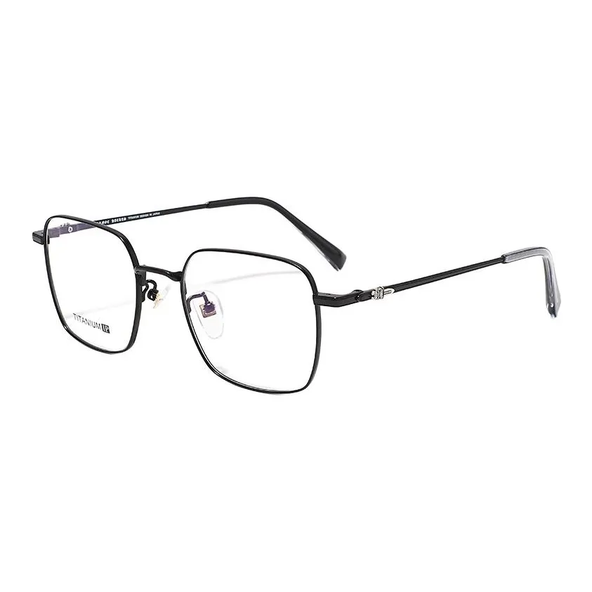 Sagawa Пластиковая оправа Чистый титан Квадратные оправы для очков Унисекс