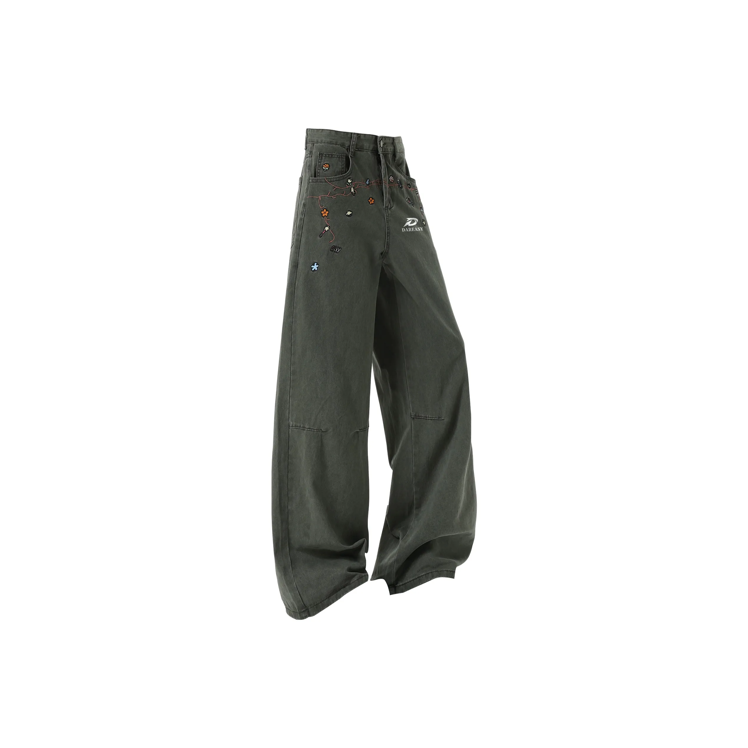 DAREASY Армия Зеленый Унисекс Повседневные Штаны