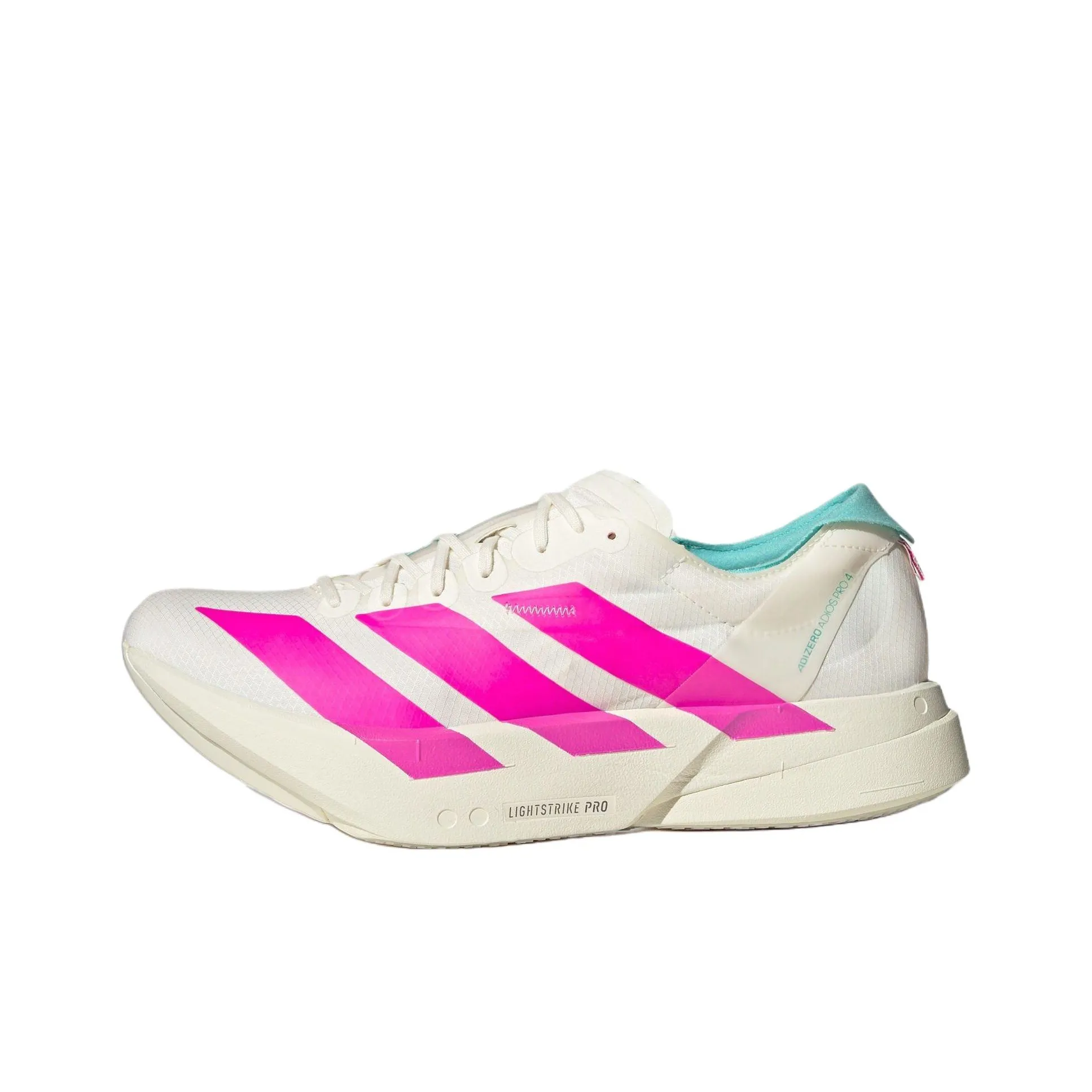 Adidas Adizero Adios Pro 4 Устойчивые к истиранию Беговые кроссовки Мужские Белый Яркий Пудра