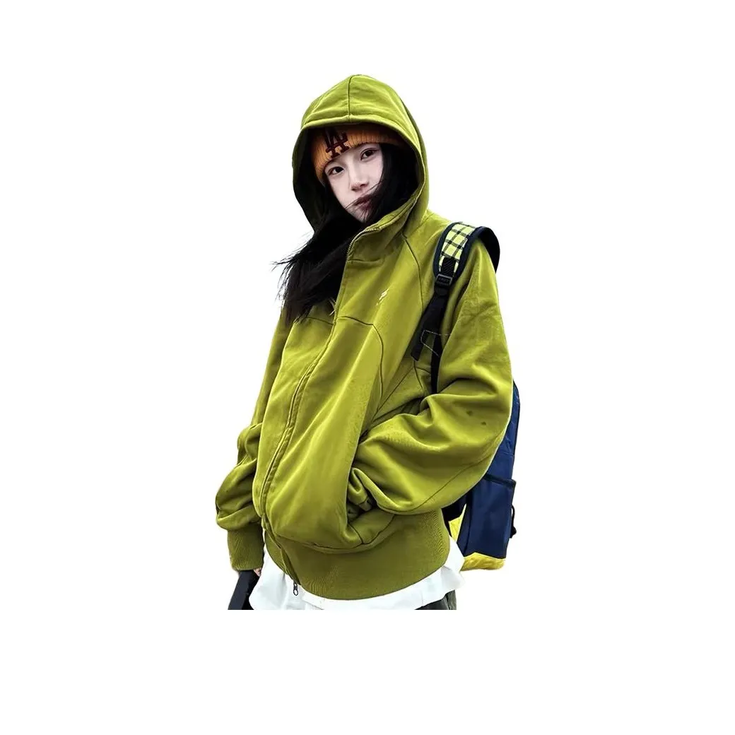 Mu Xiao Xin Зеленый Женский Свитшот