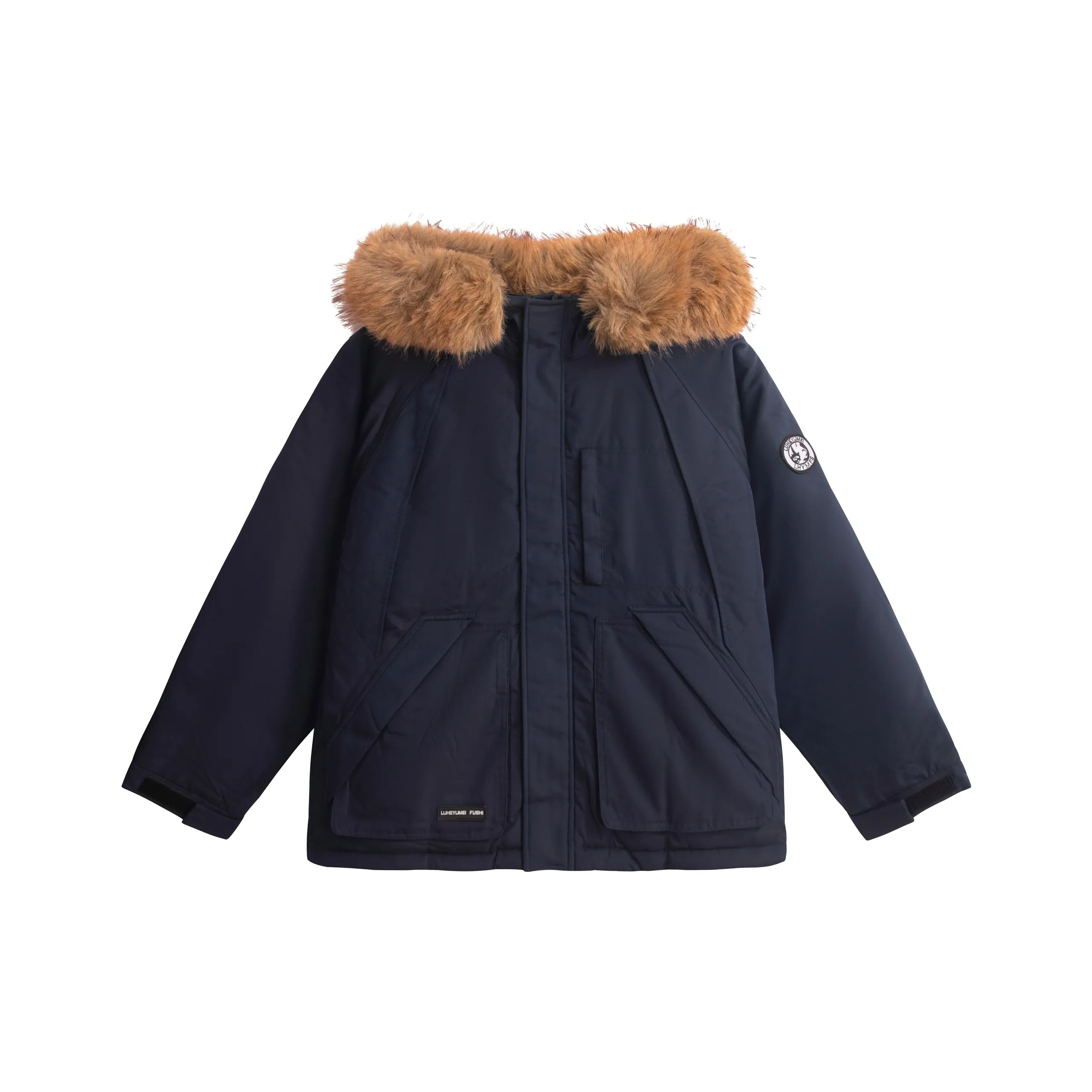 UNIFREE Хлопковый пуховик женский темно-синий