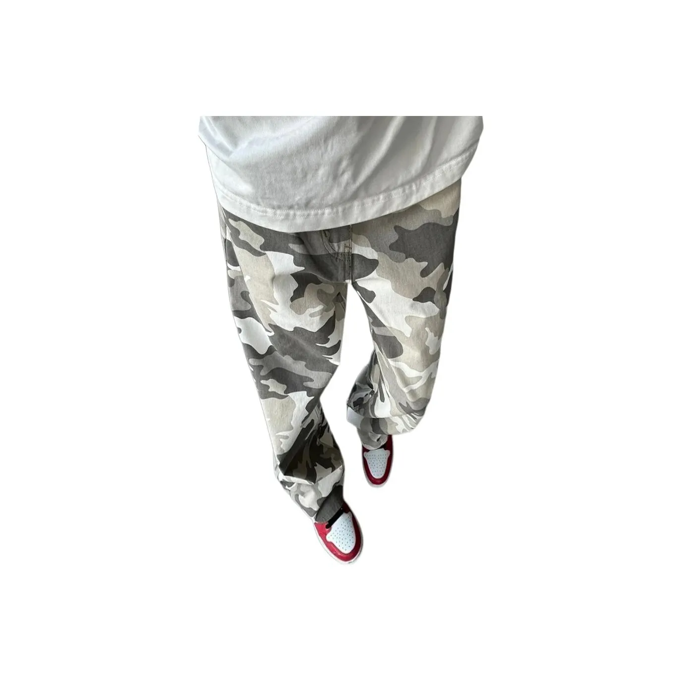 CARE NOTE Камуфляж Унисекс Джинсы