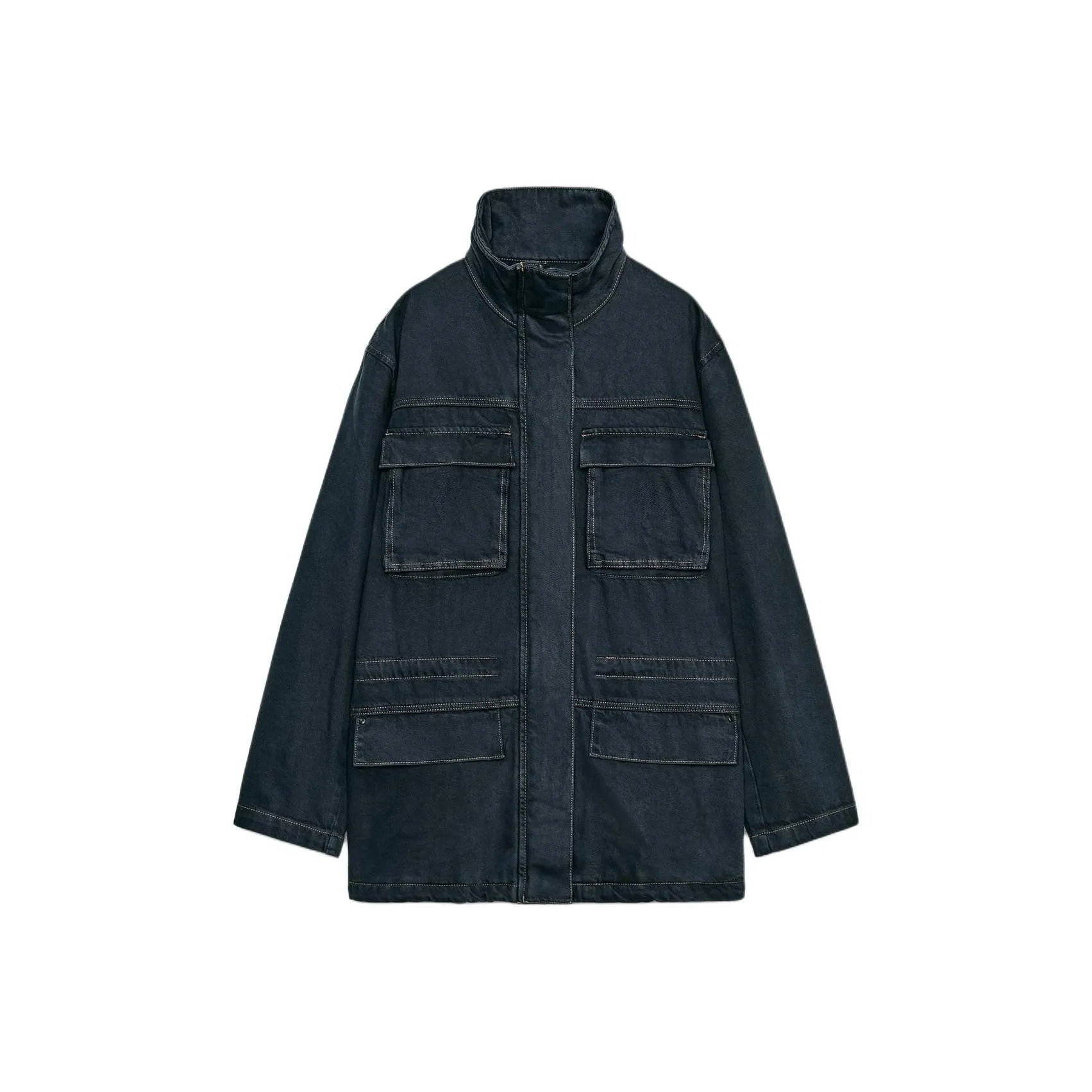 ZARA Blue Women's Jackets ZARA Синие Женские Куртки