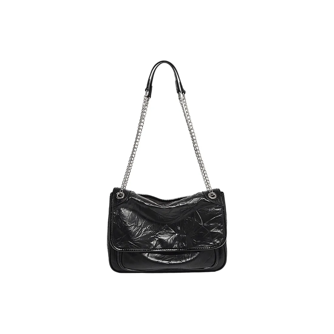 MARINO ORLANDI Корова Кожа Синтетическая Кожа Сумка с Цепочкой Сумка через плечо Средний Женская Черная