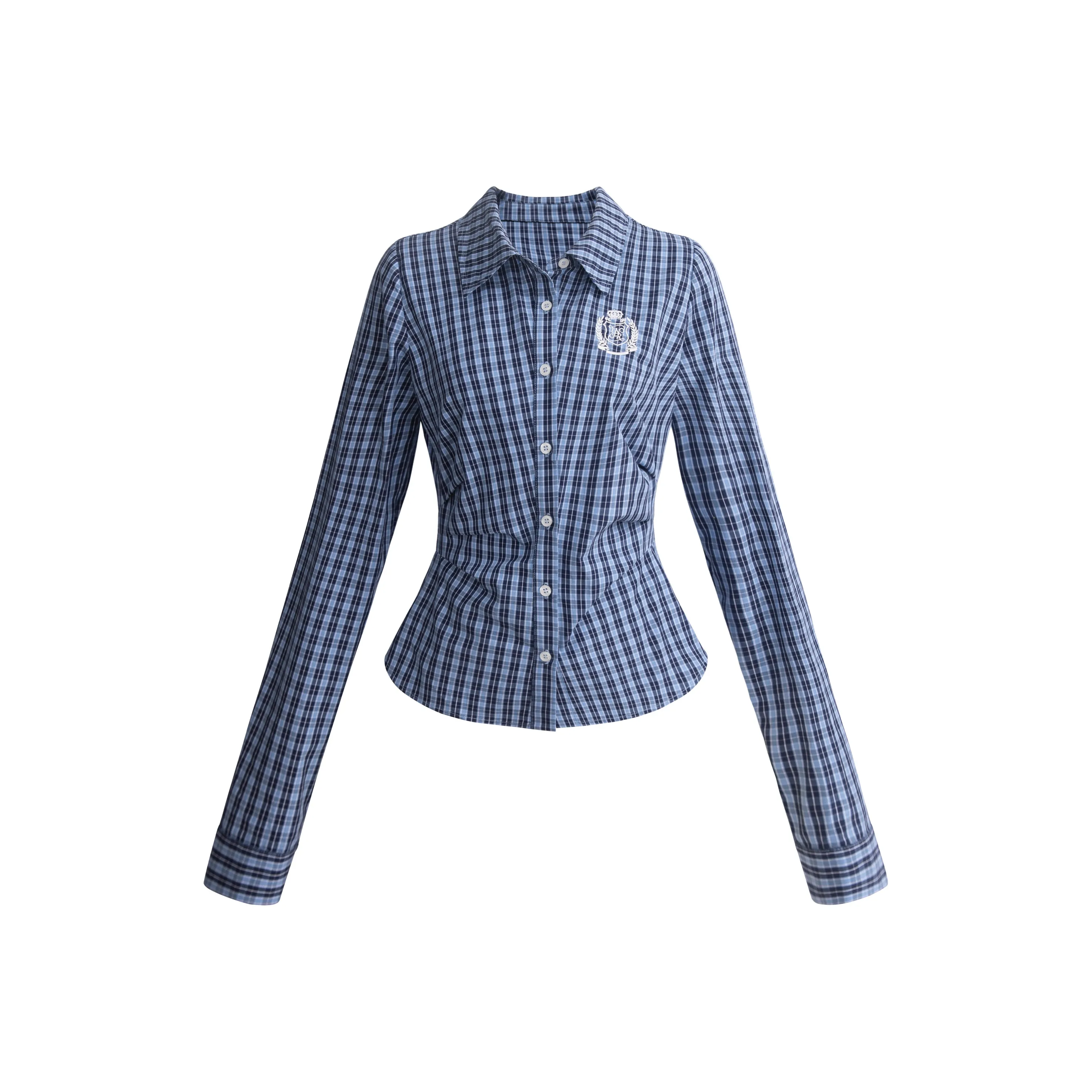 UNIFREE Рубашка Женская Синяя Клетка