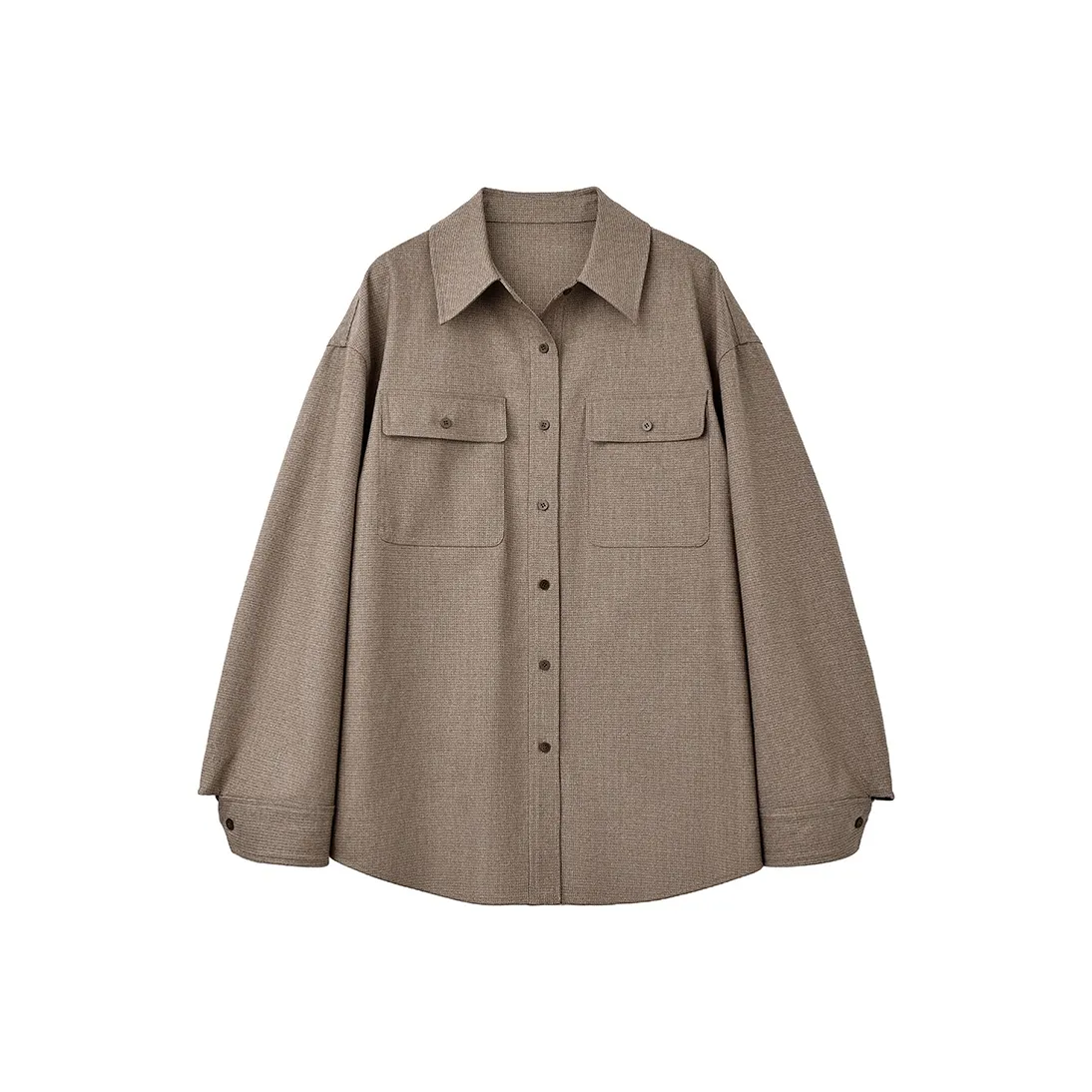 SINBOS Верблюжий серый Женские рубашки