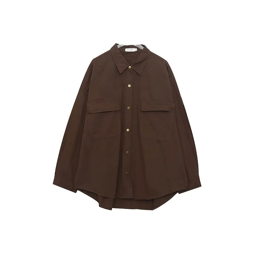 Только ты Рубашка Топы Большой размер Девушка Осенний Коммутирование Позиционирование стиля Элегантность Верхняя одежда Женские