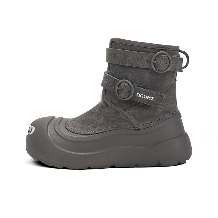 DGUMI Термический Увеличение Высоты Баланс Устойчивый к Износу Противоскользящий Короткие Снежные Ботинки Унисекс