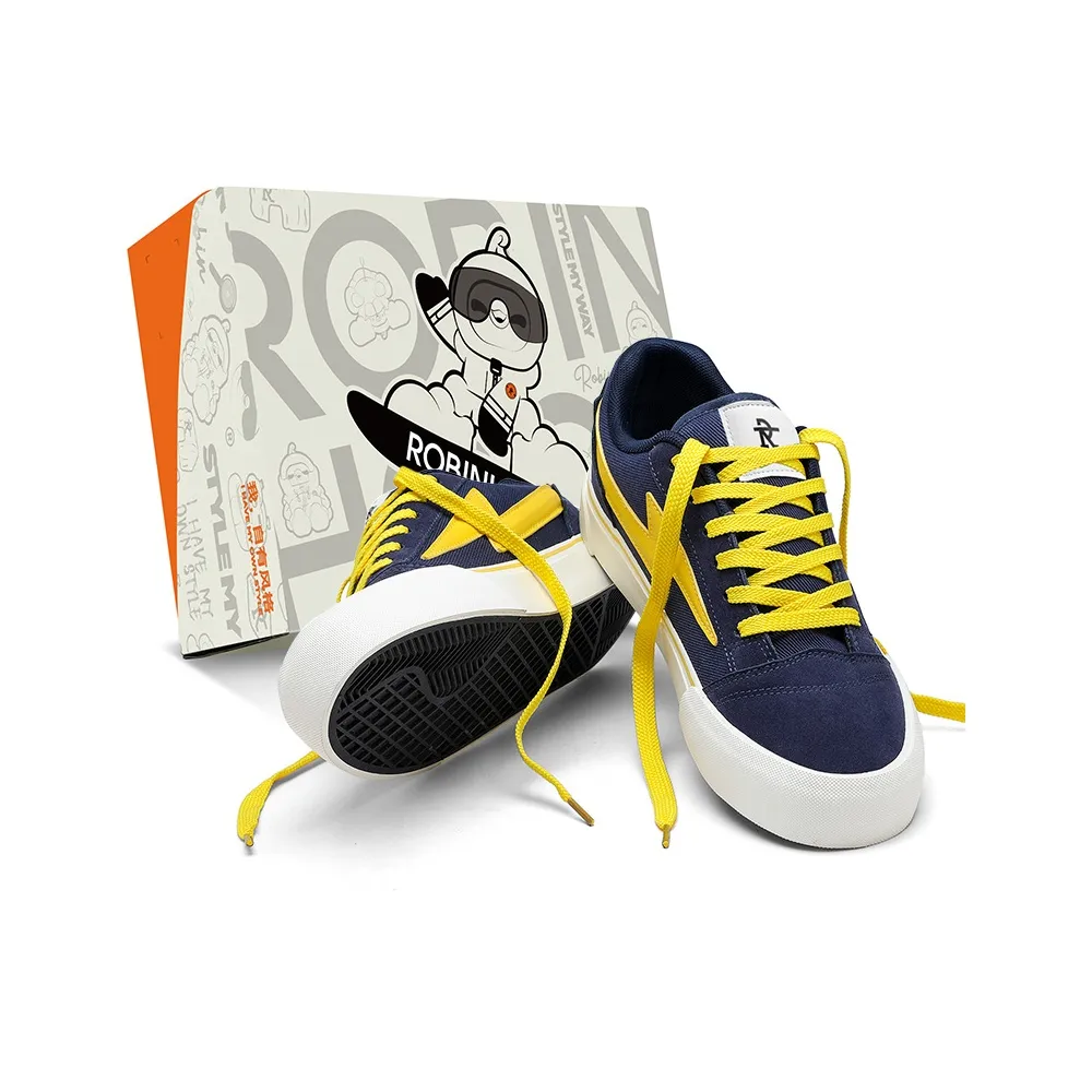 ROBINHOOD Износостойкий Легкий Дышащий и Противоскользящий. Высокий Топ Скейтборд Кроссовки Мужские