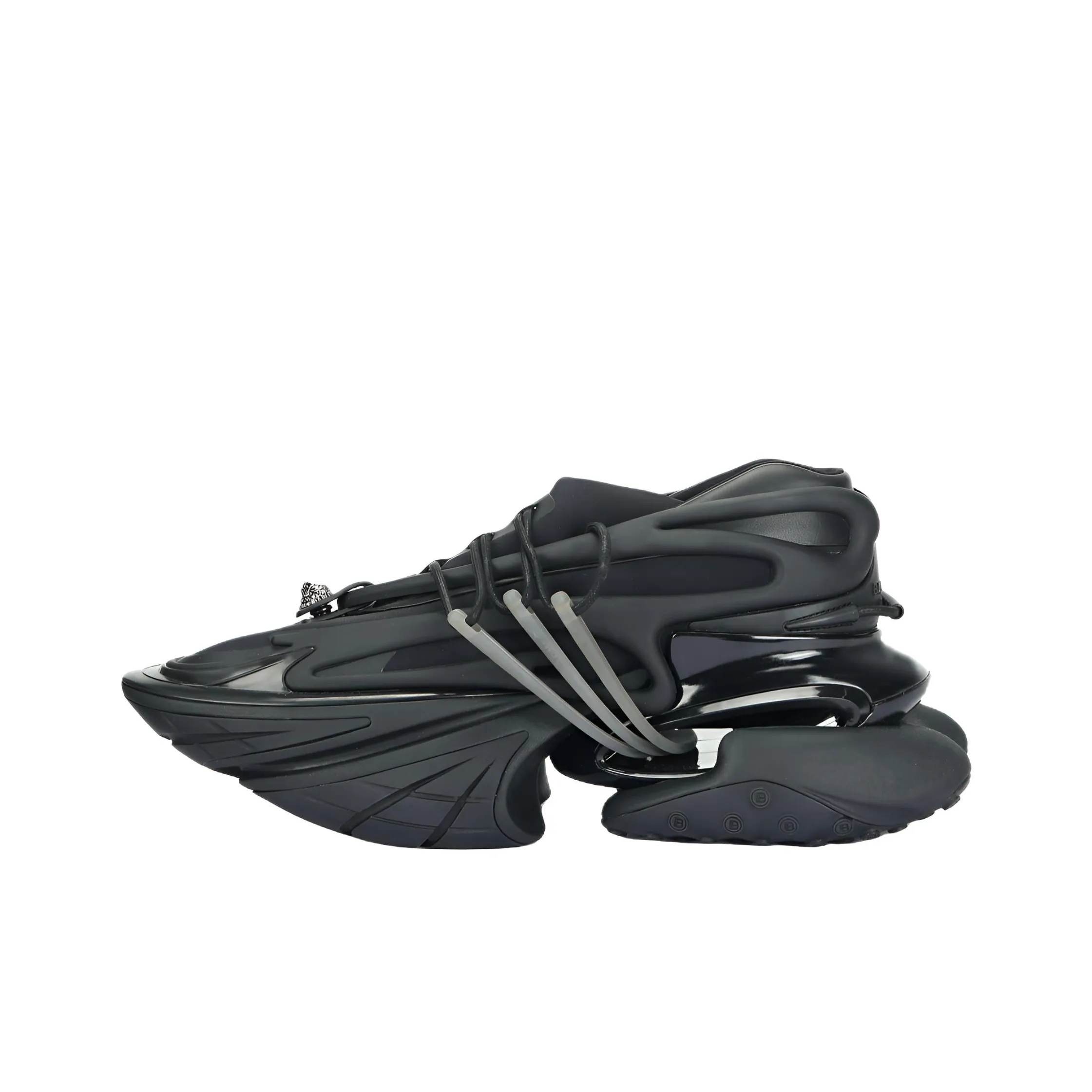 BALMAIN Unicorn Chunky Sneakers Men Low Top Black