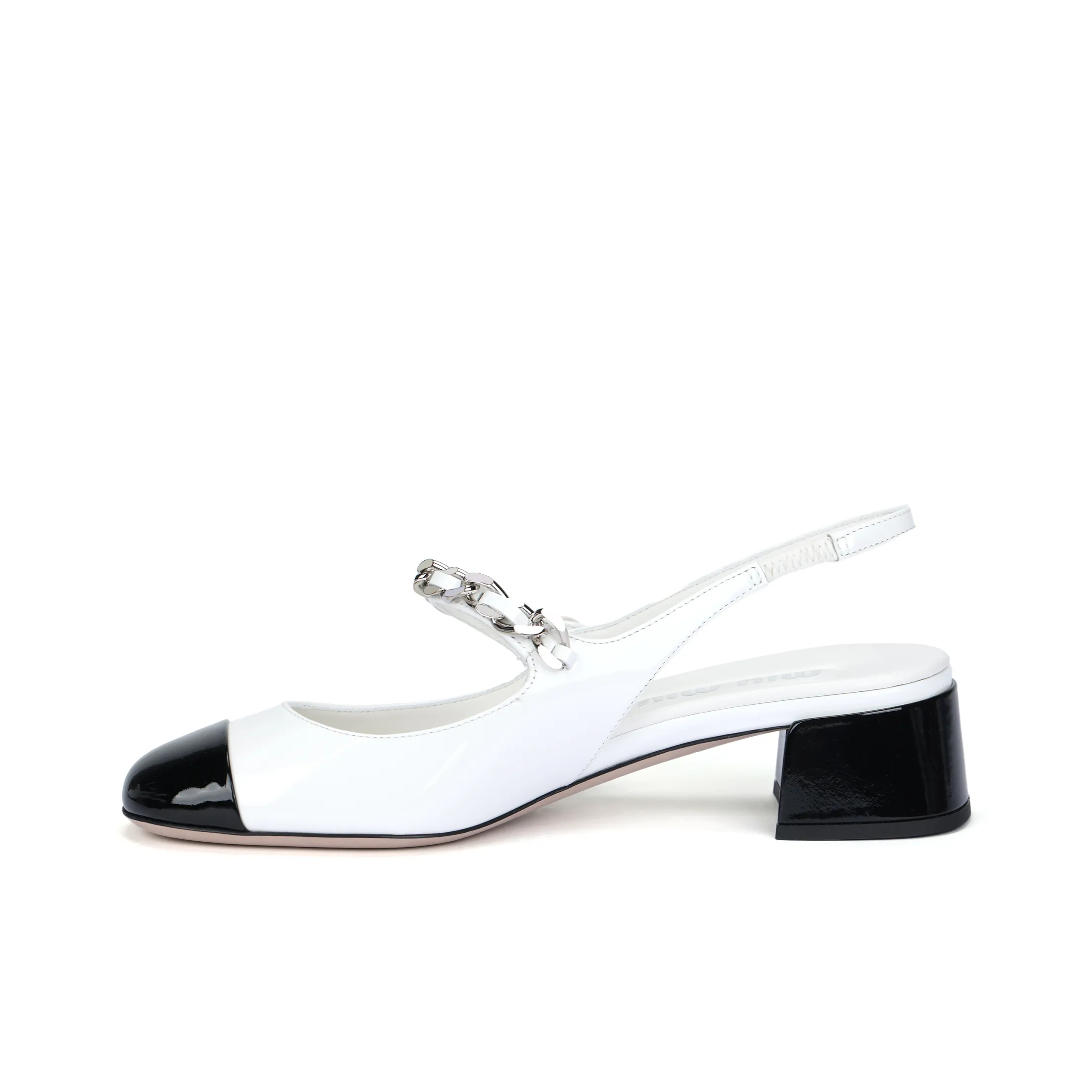 MIU MIU High Heels Women's White Black
