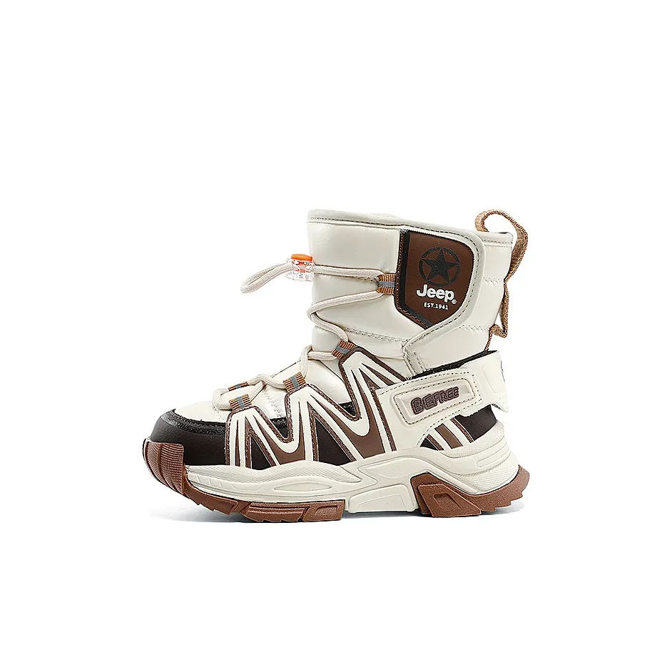 Jeep высокие сноубутсы High Top бежево-коричневые детские