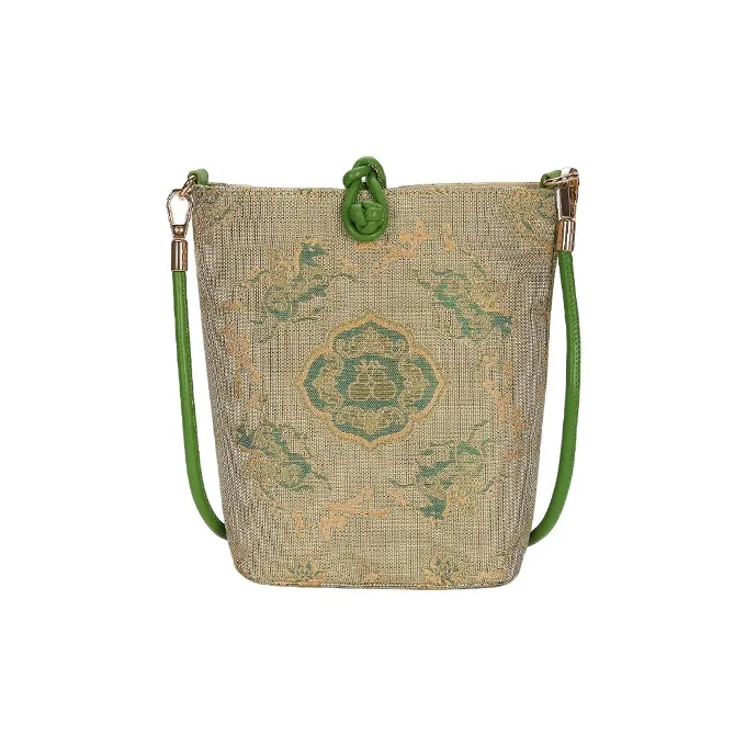 Британский музей Ткань Сумка через плечо Стандартная Женская Зеленая
