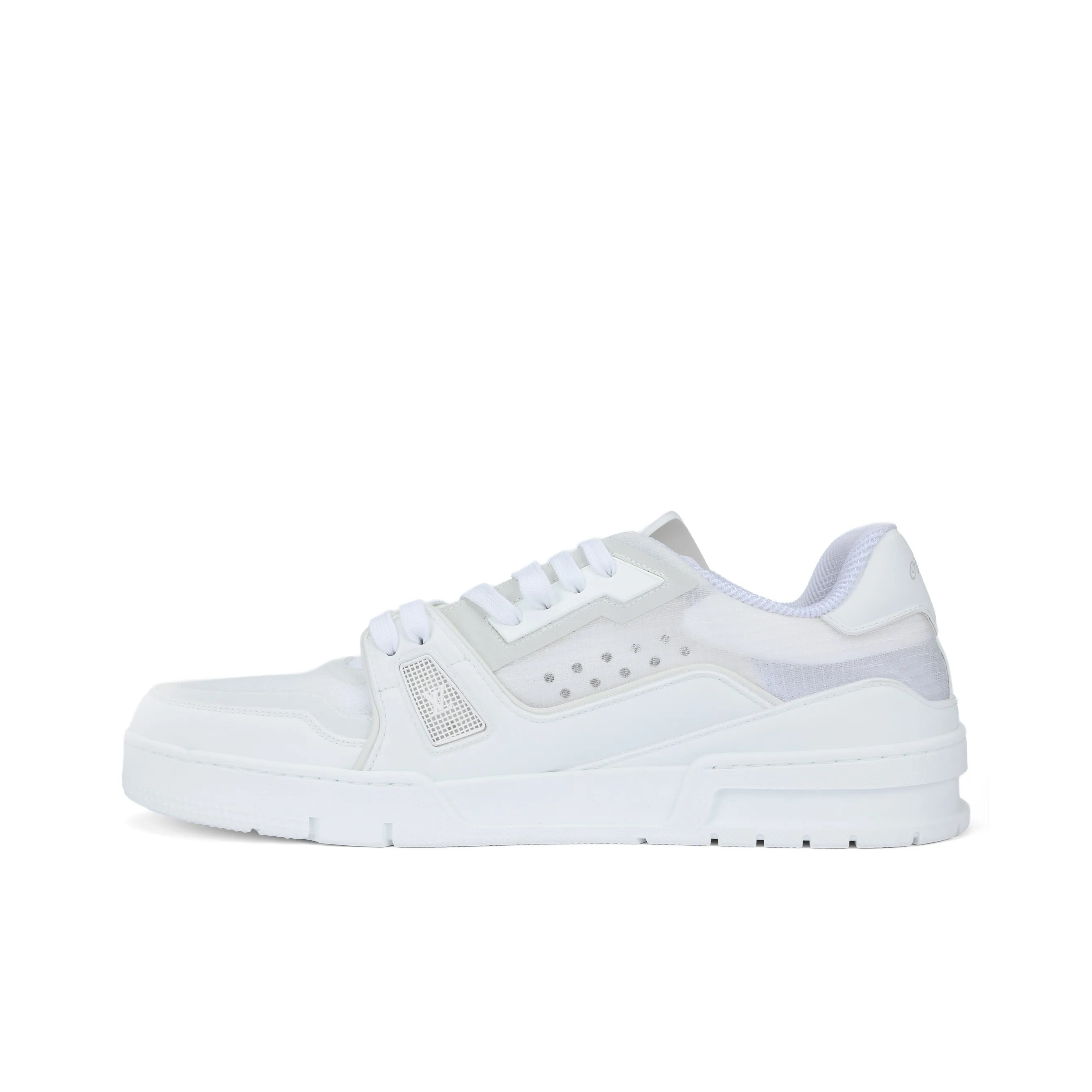LOUIS VUITTON Trainer Skateboard Shoes Men's Low top White