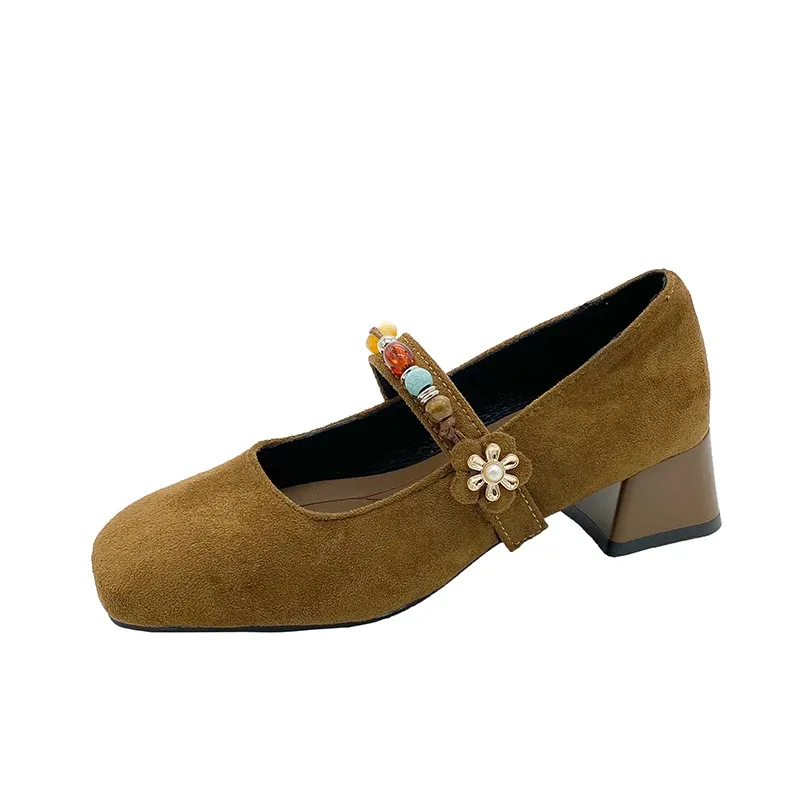 Rutai Квадратный каблук Mary Jane Женские туфли