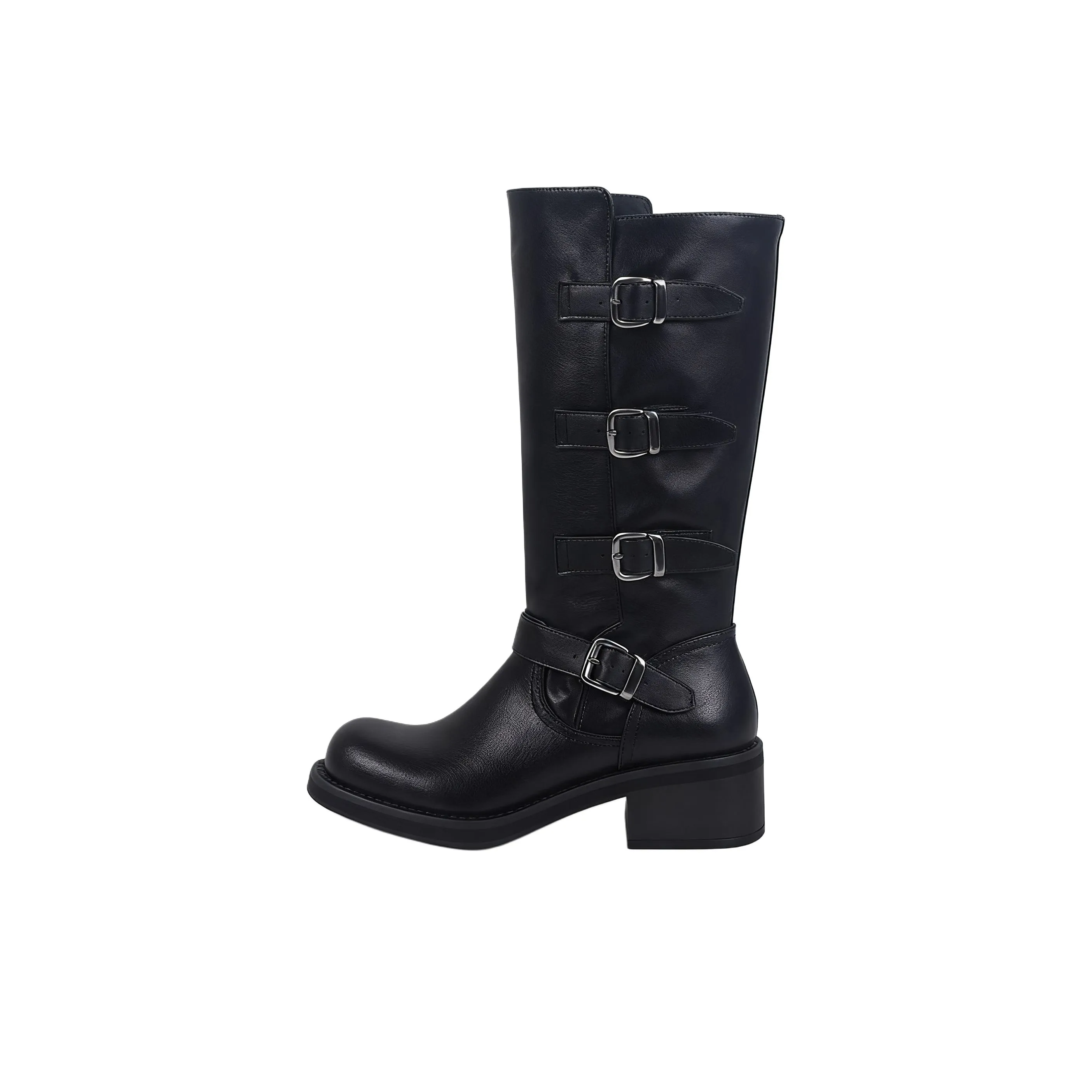 AIQINISHA Колено Высокие сапоги 4,5 см Женские