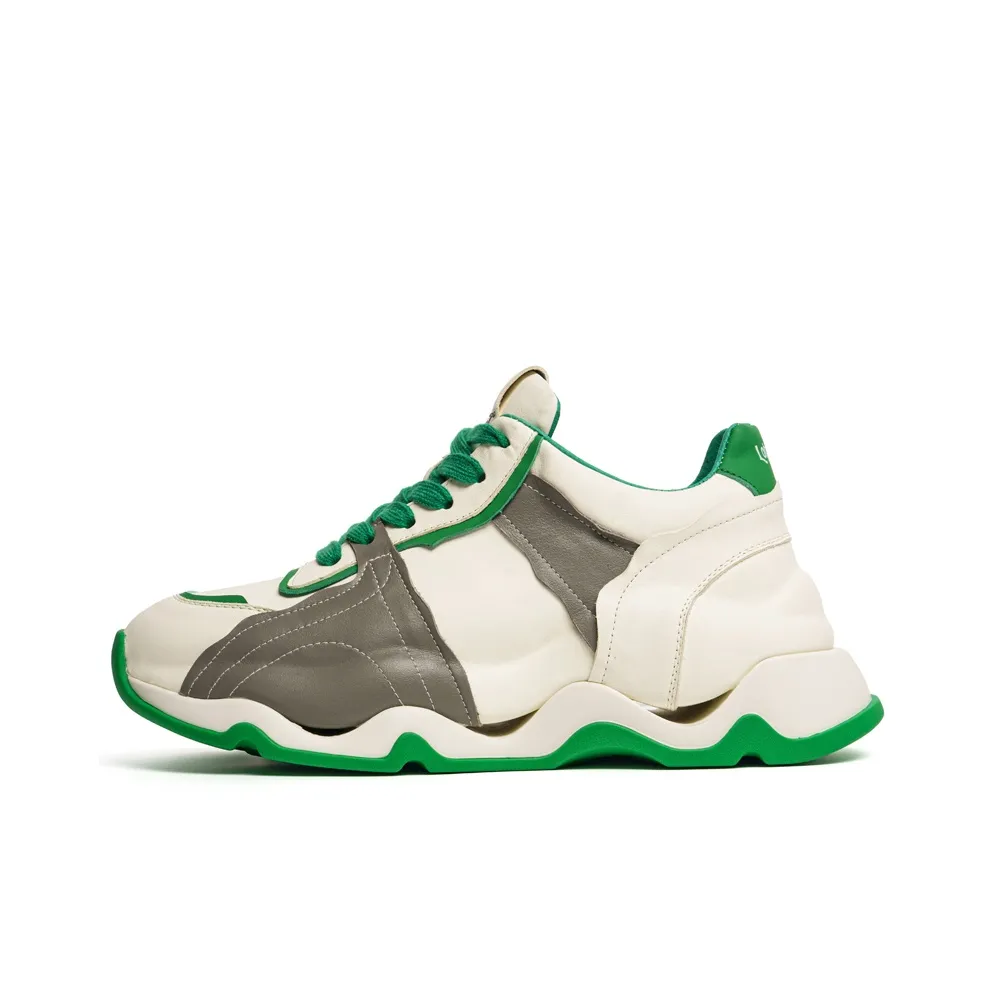 LOHAN·SIR Амортизация устойчивость к истиранию визуально увеличенная высота низкий топ кроссовки с толстой подошвой мужские