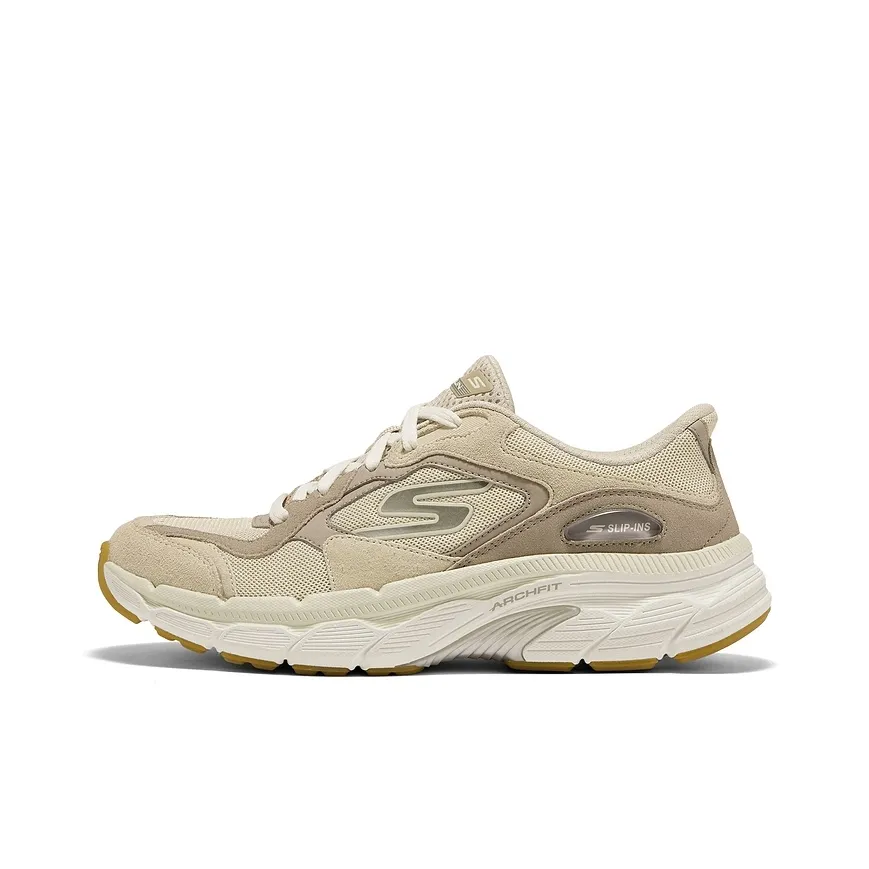 Skechers WOMEN'S GO Series Амортизация Дышащий Поддерживающие Беговые кроссовки Женские Светлый Бежевый