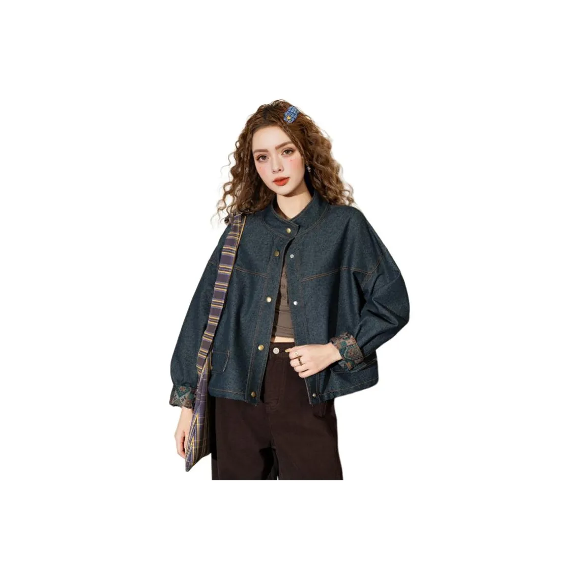 FAWENXIANGZI Джинсовая куртка Женская