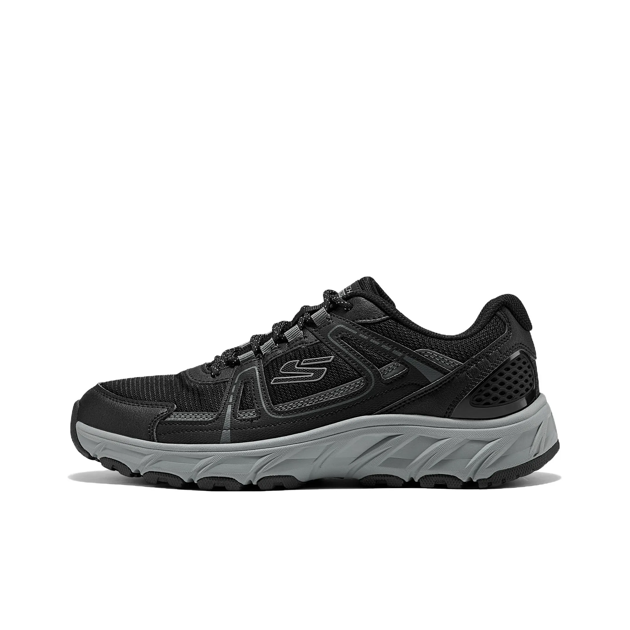 Skechers OUTDOOR MENS Устойчивый к истиранию Дышащий Низкий Топ Походная обувь Мужская Черная