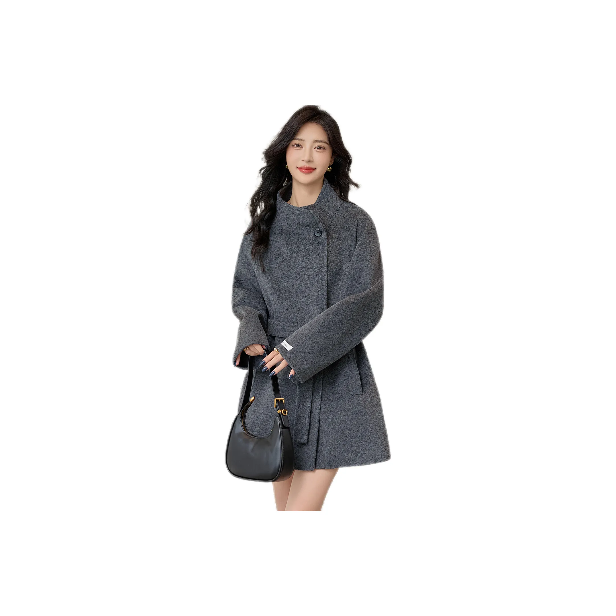 Pure Shimane Средне-серый Женское Пальто