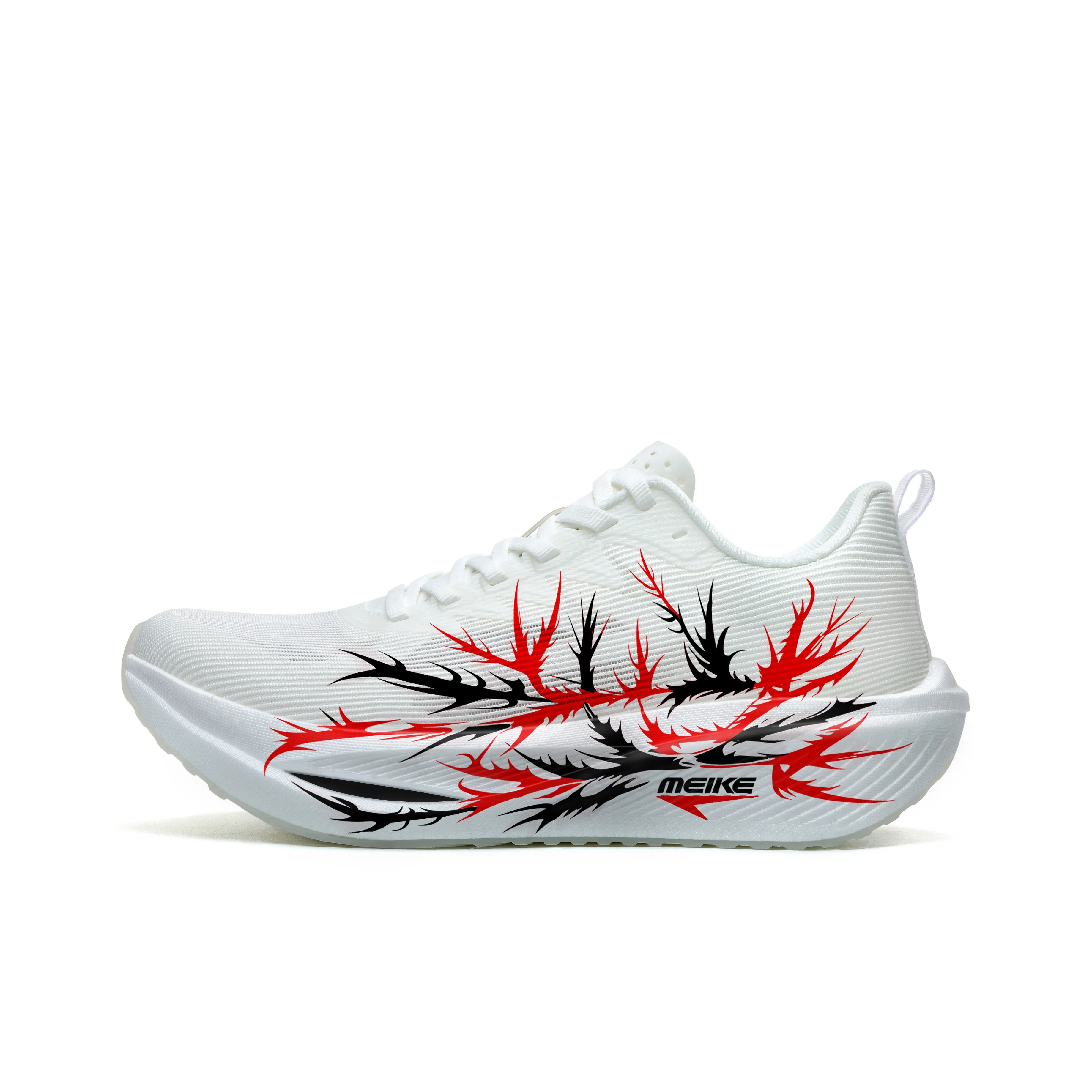 MEIKE Беговые кроссовки Низкий топ Красный черный Шип Унисекс