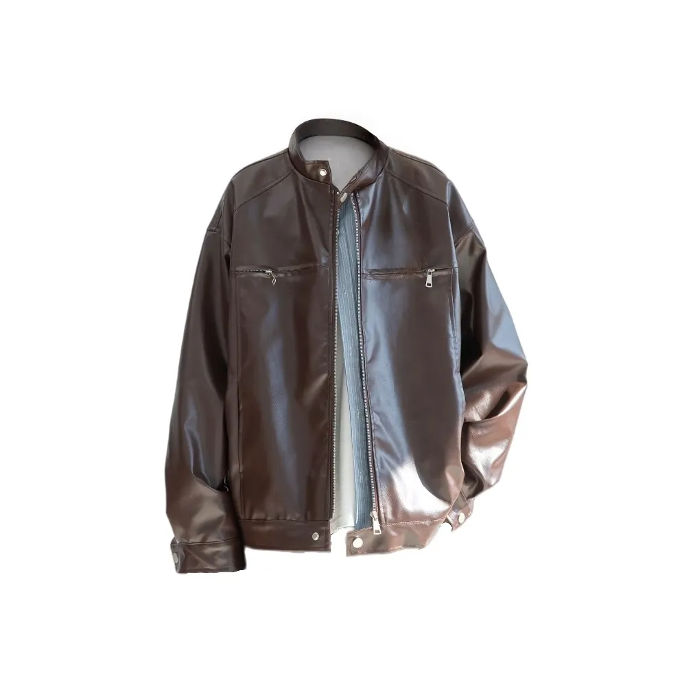 BANKONGSHAN Кожа Куртка Пальто Унисекс