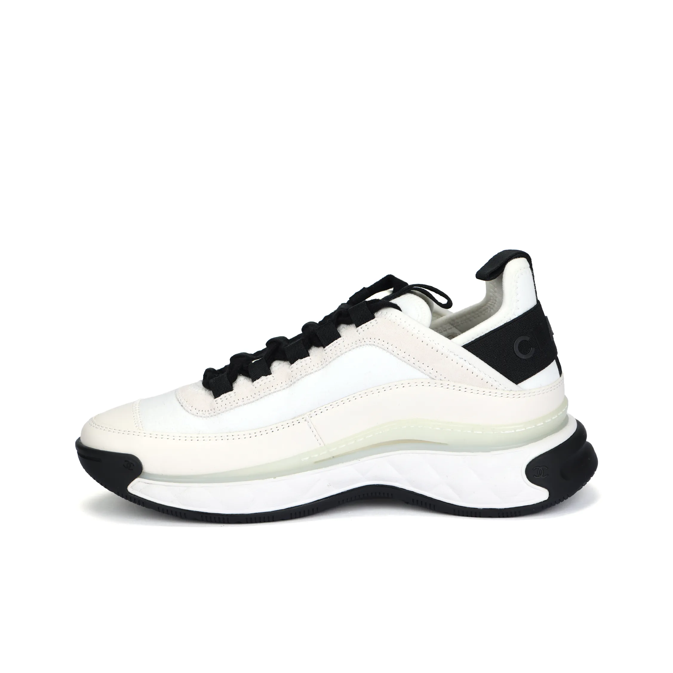 CHANEL Casual Shoes Women's Low Top White/Black