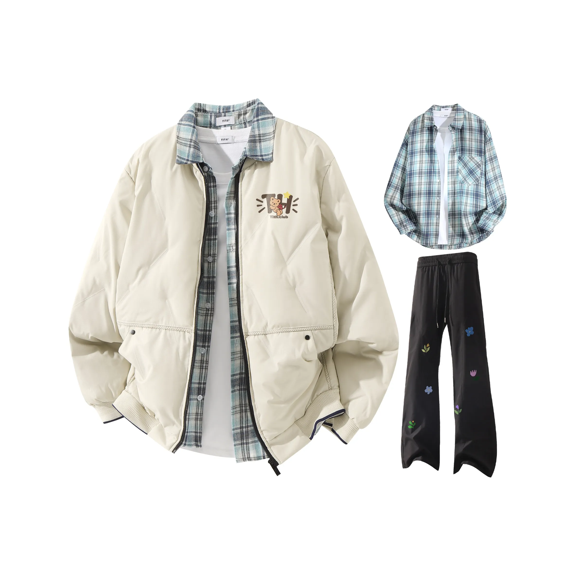 TITH Унисекс Повседневная Спортивная Одежда