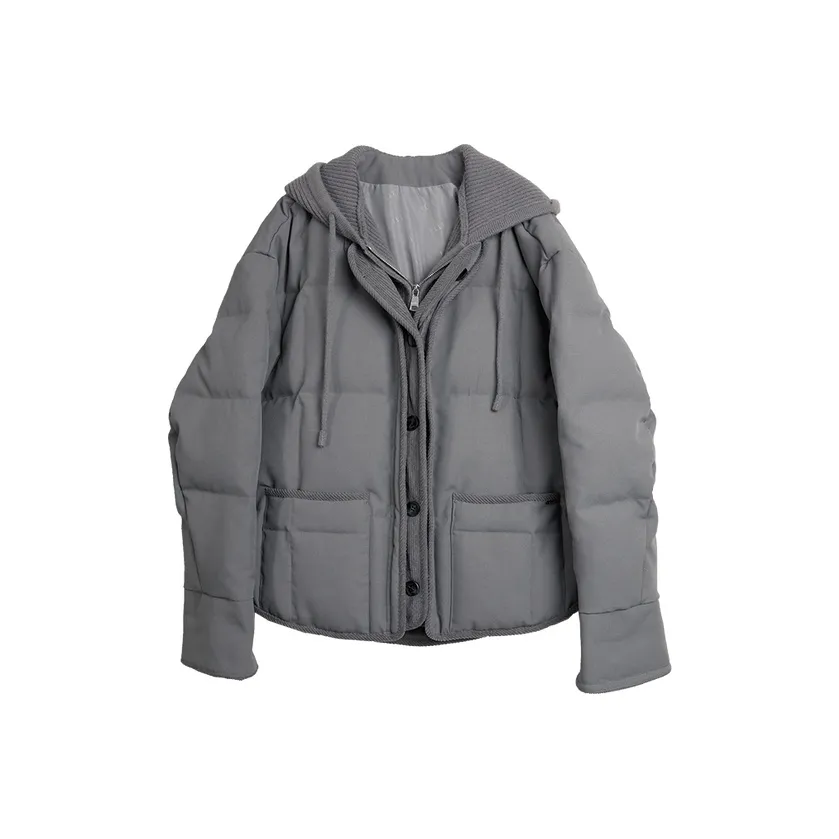 ELLE Medium Gray Women's Down Jackets ELLE Средне-серый Женский Пуховик